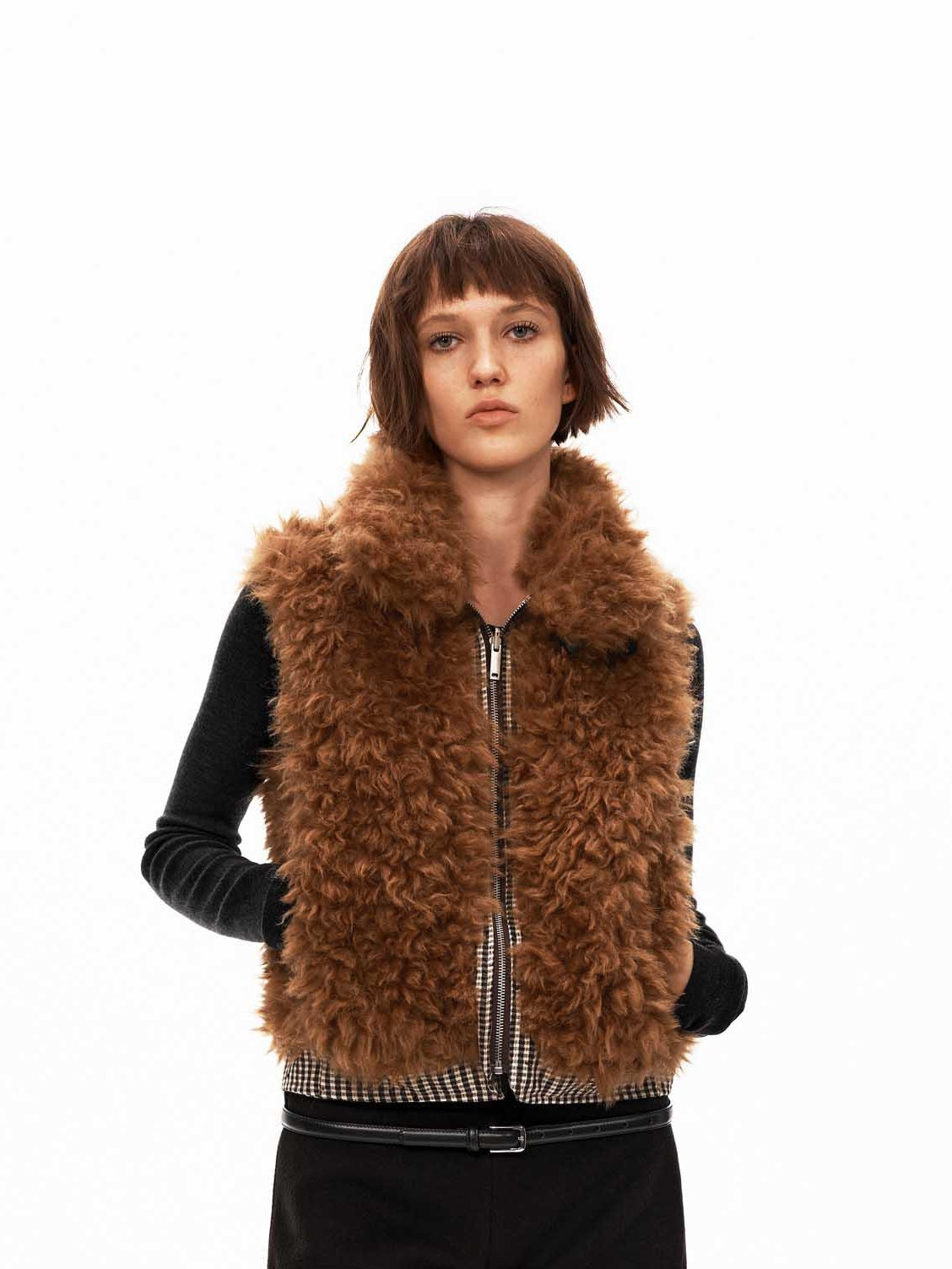 Reversible Faux Shearling Vest