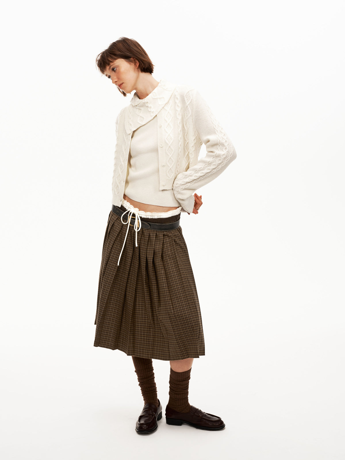 Minuet Cable Knit Twinset