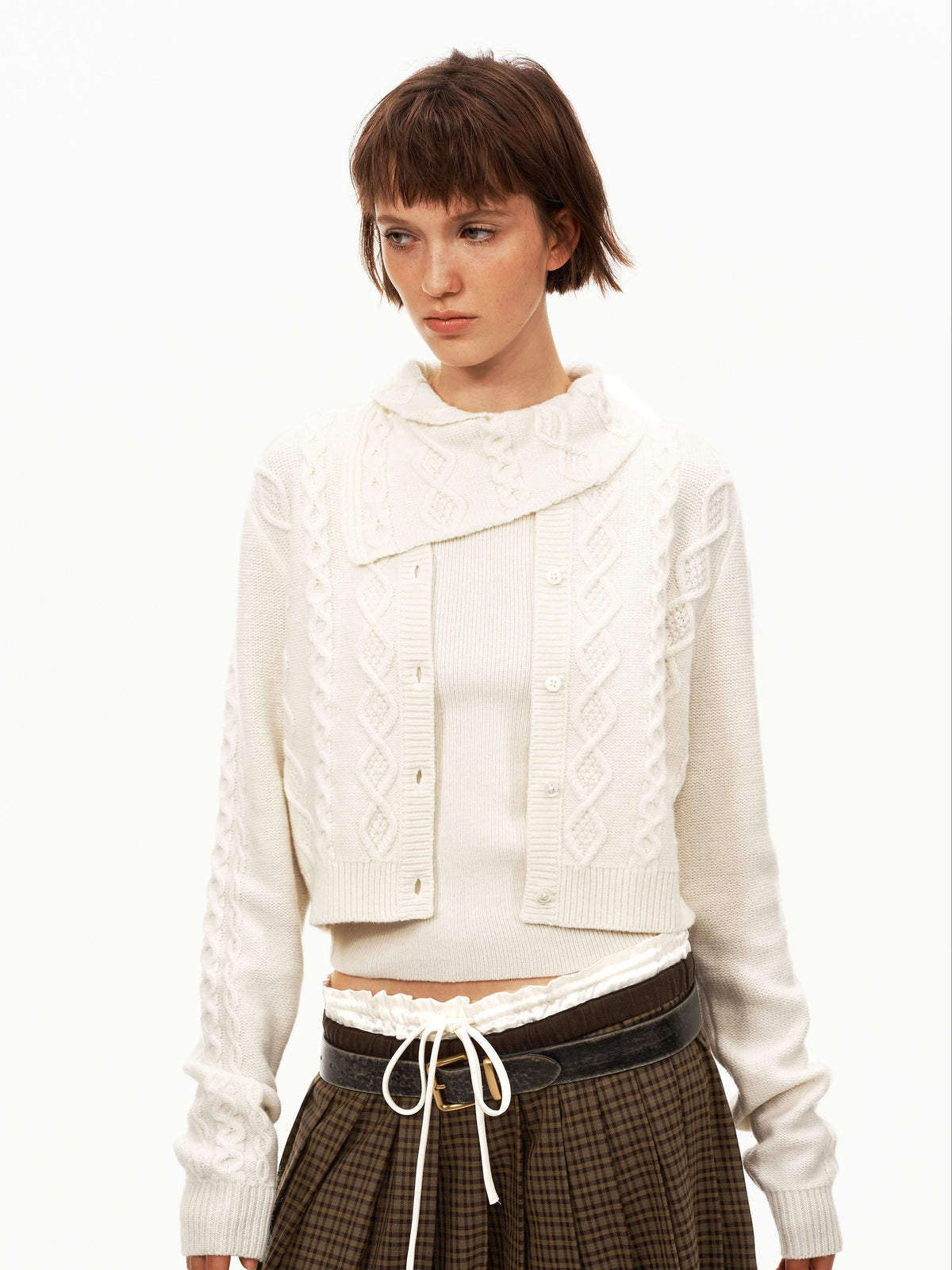 Minuet Cable Knit Twinset