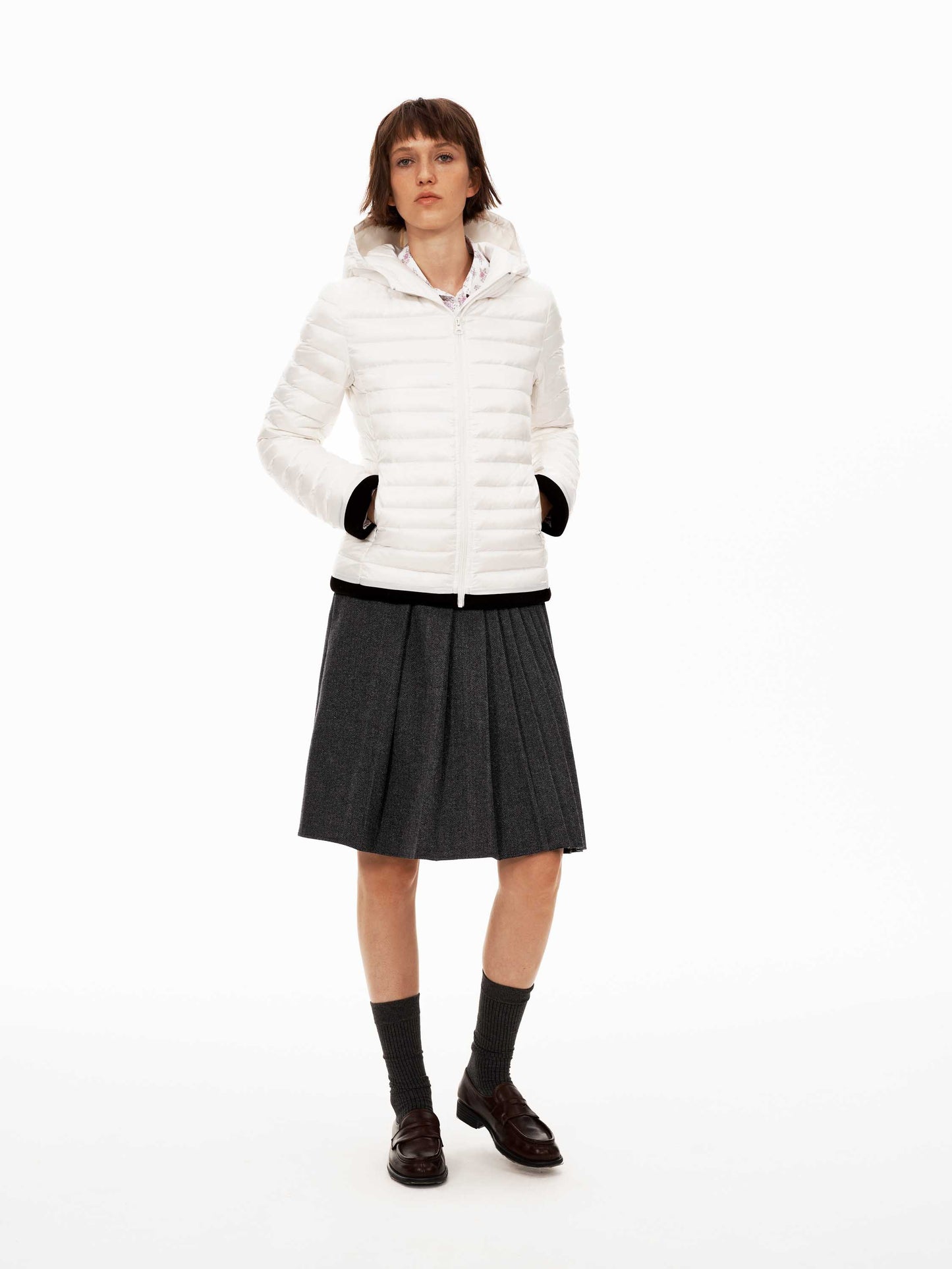 Color-Block Baffle Jacket