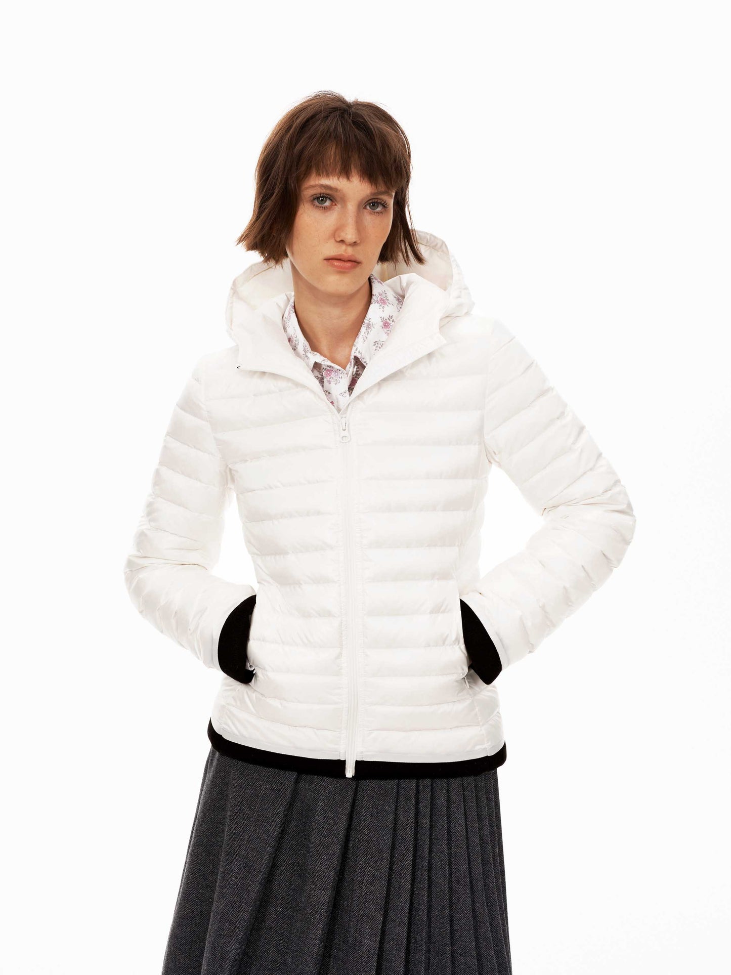 Color-Block Baffle Jacket