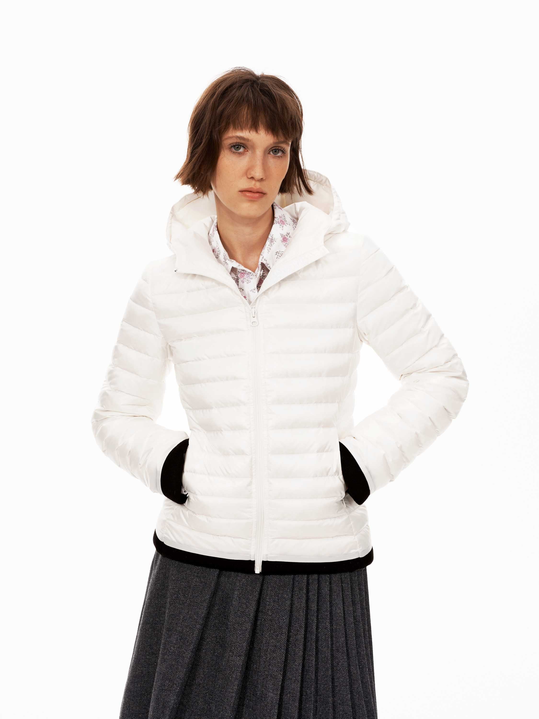 Contrast Down Puffer Jacket