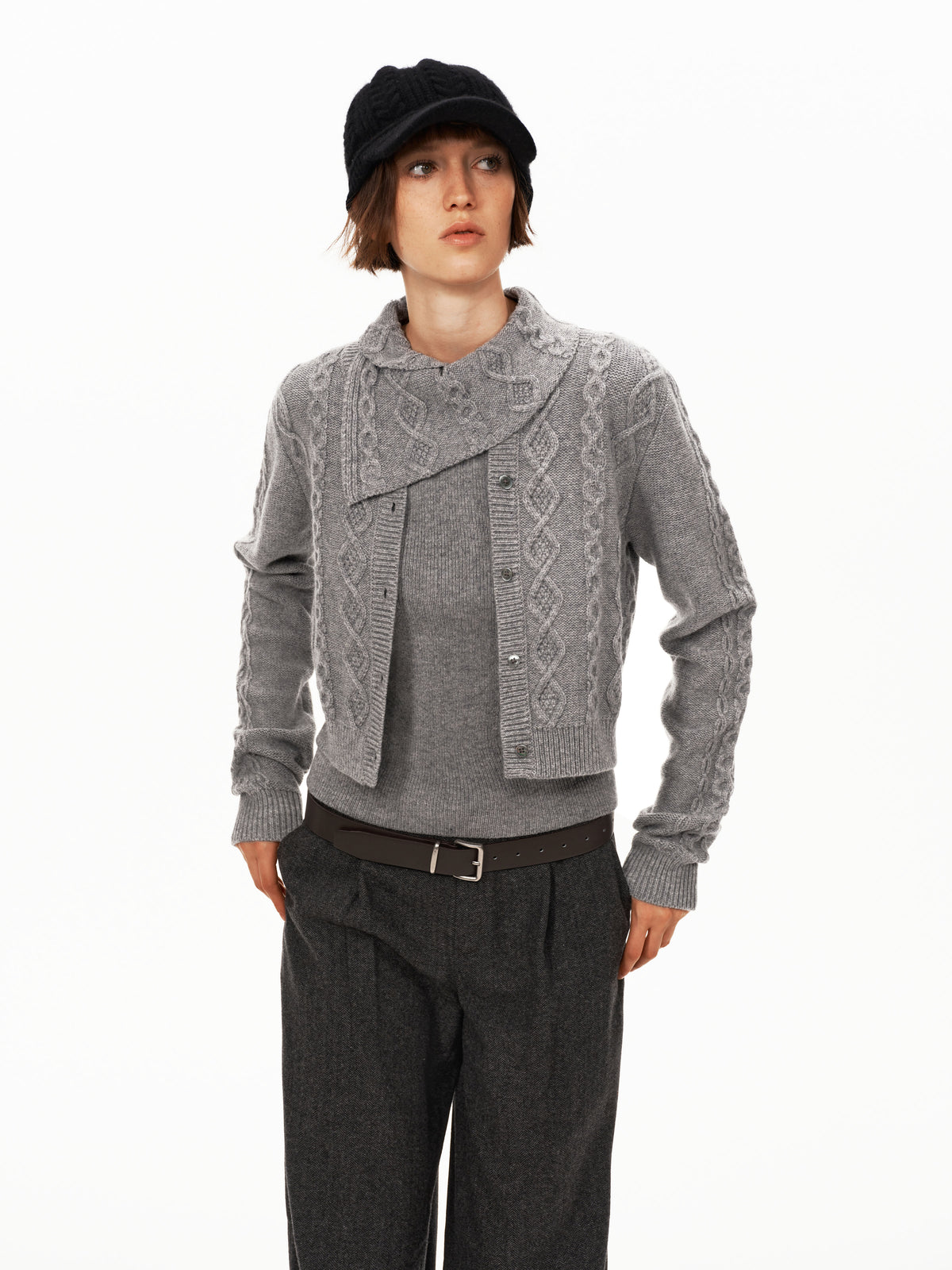Minuet Cable Knit Twinset