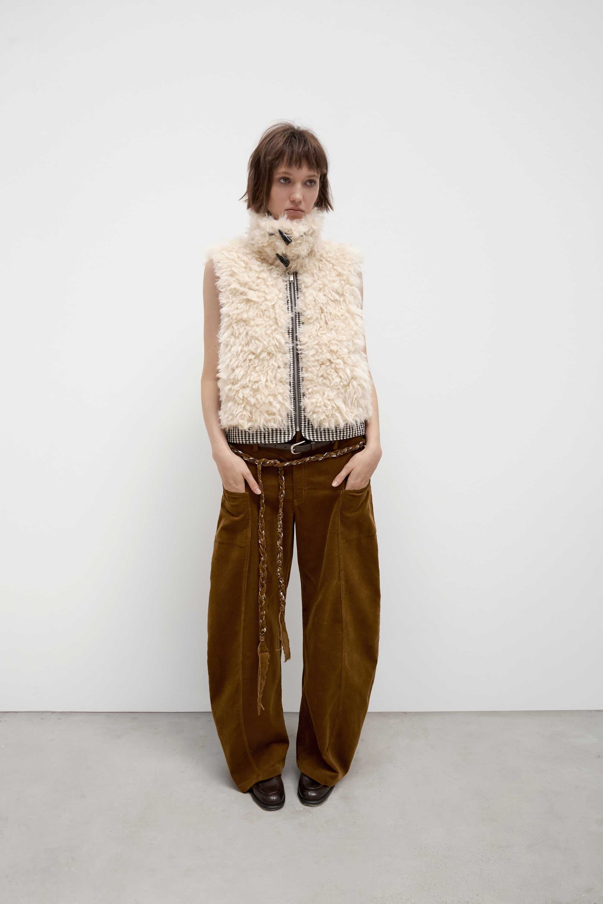 Reversible Faux Shearling Vest