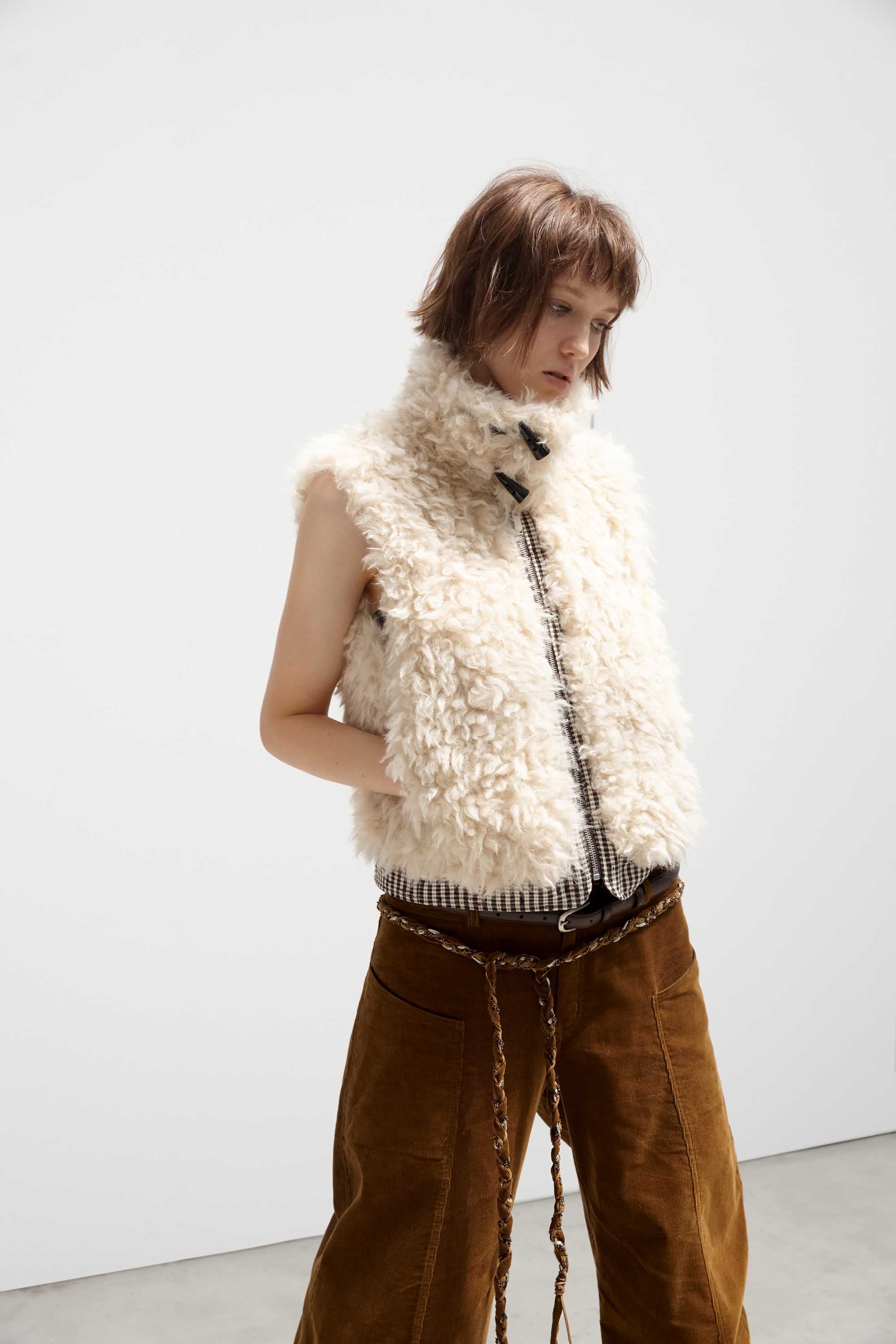 Reversible Faux Shearling Vest