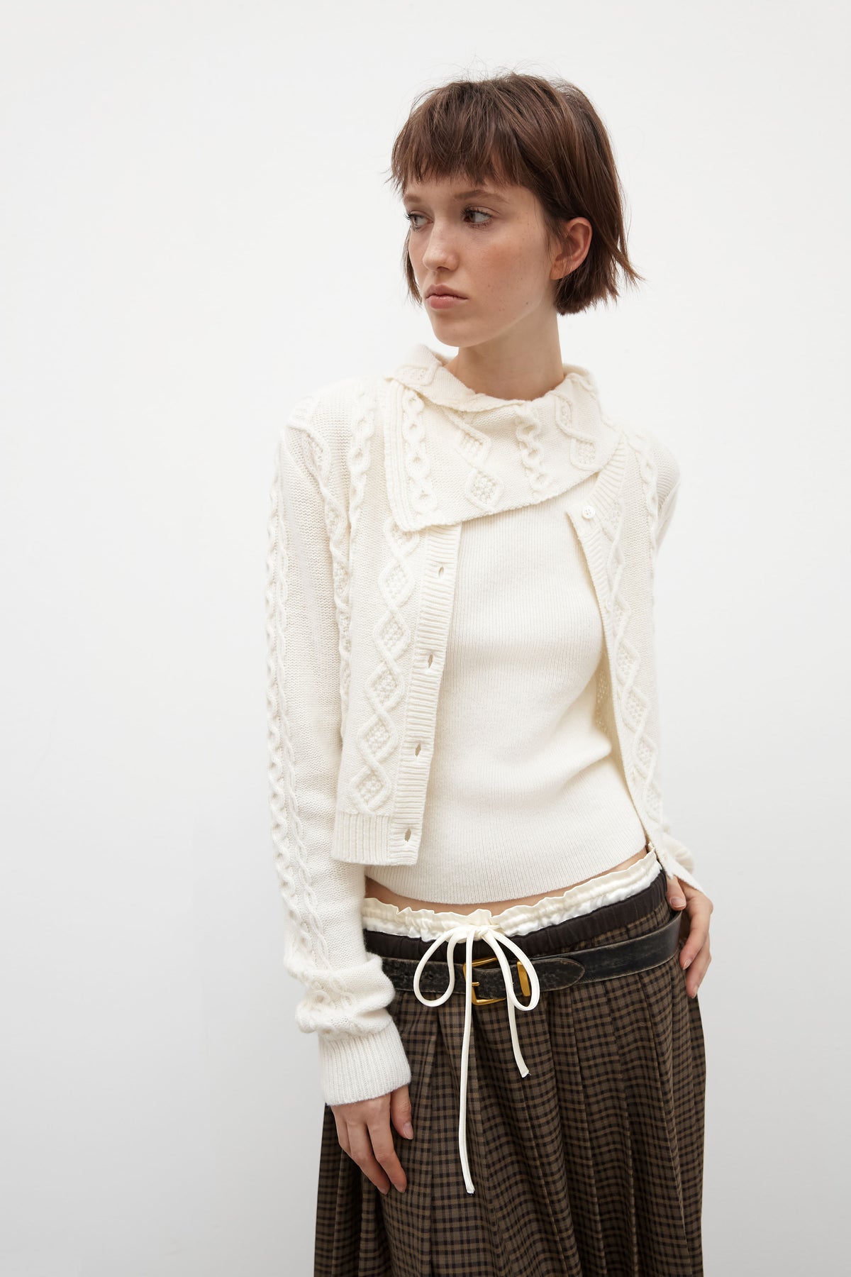 Minuet Cable Knit Twinset