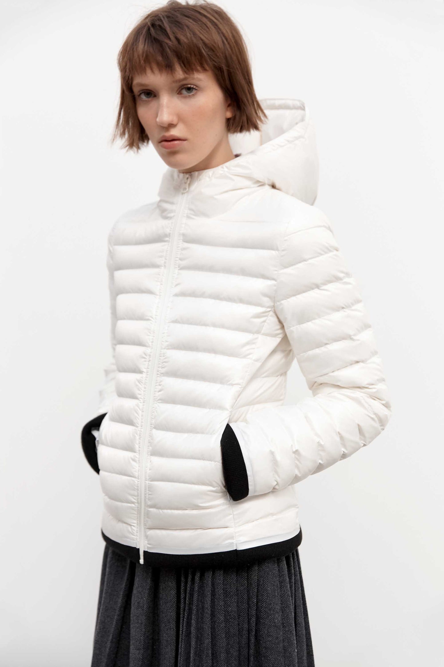 Color-Block Baffle Jacket