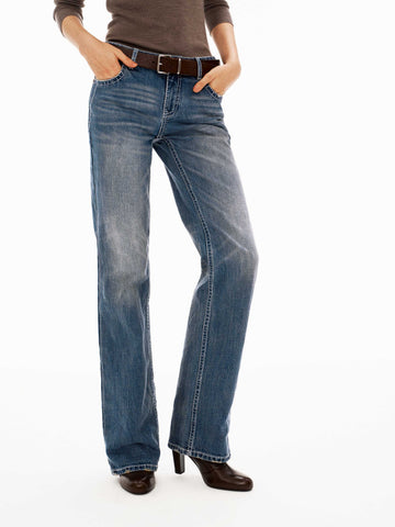 Blue Straight Leg Jeans