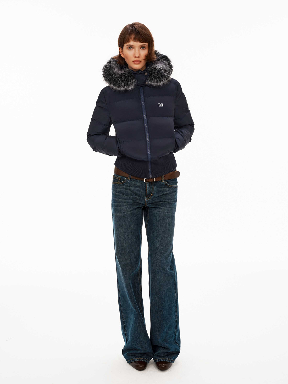 Down Fur Collar Coat