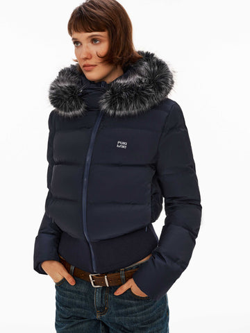 Down Fur Collar Coat