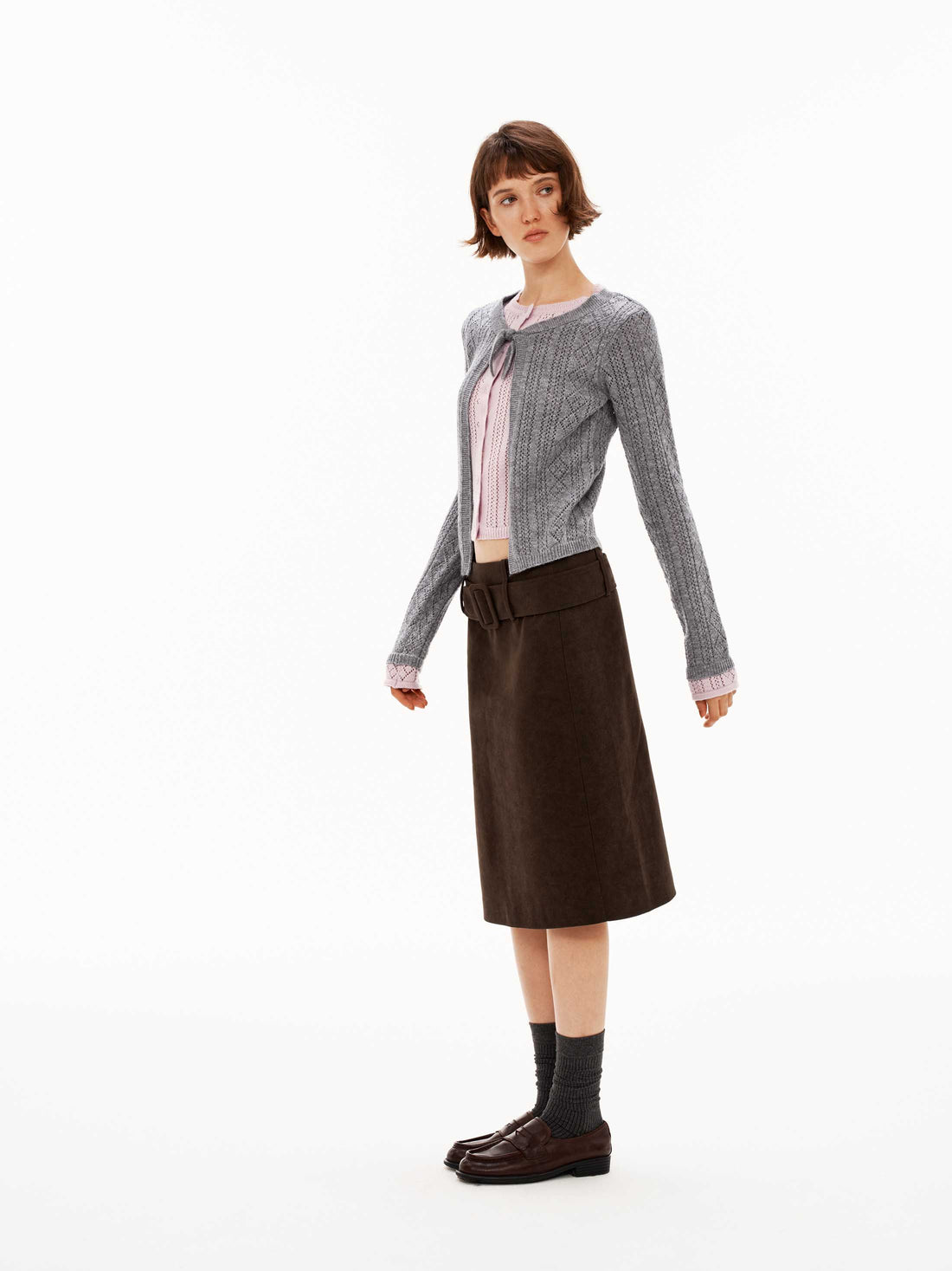 False Two-Piece Cardigan