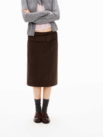 Knee-Length Straight Skirt