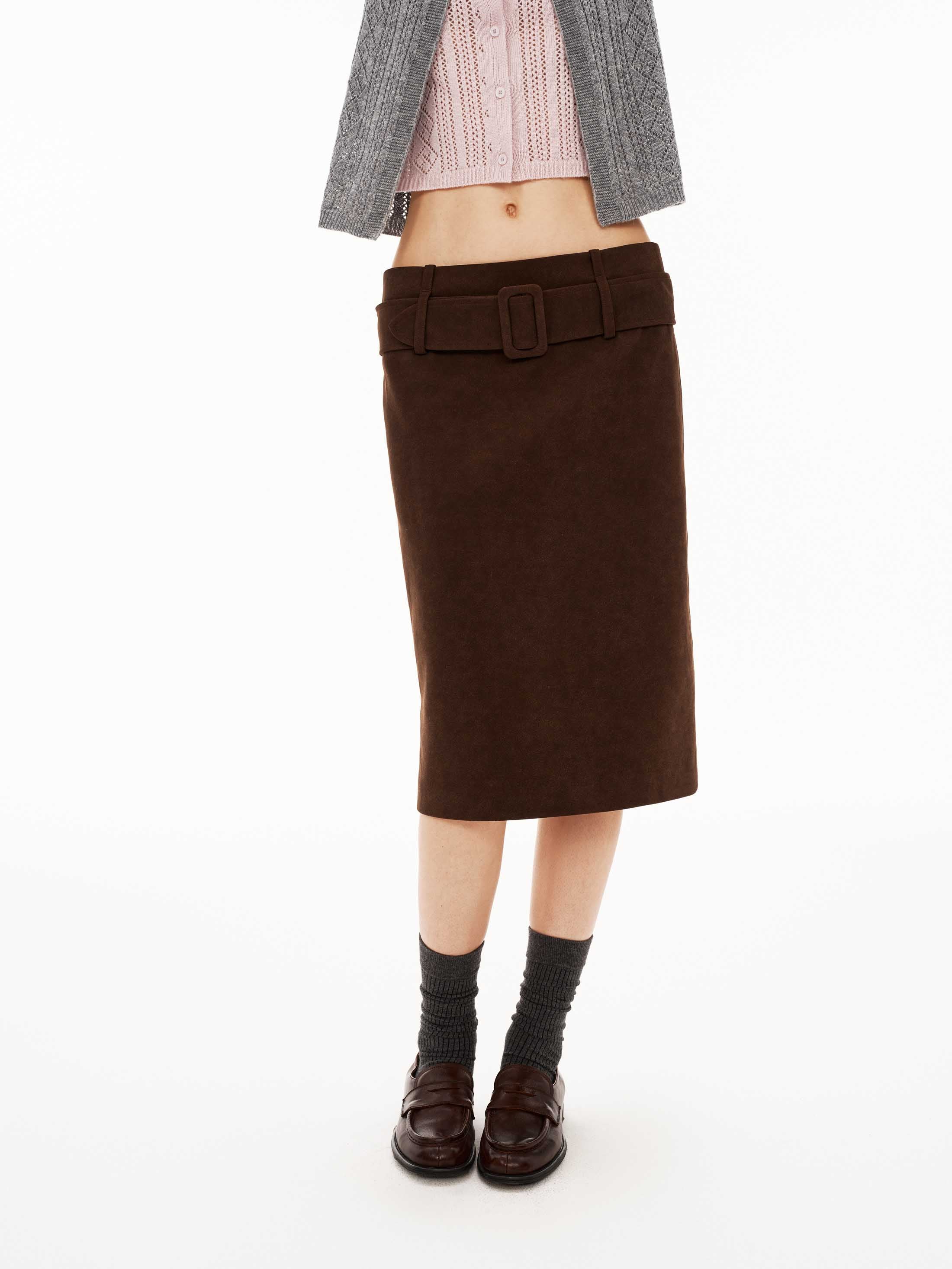 Knee-Length Straight Skirt