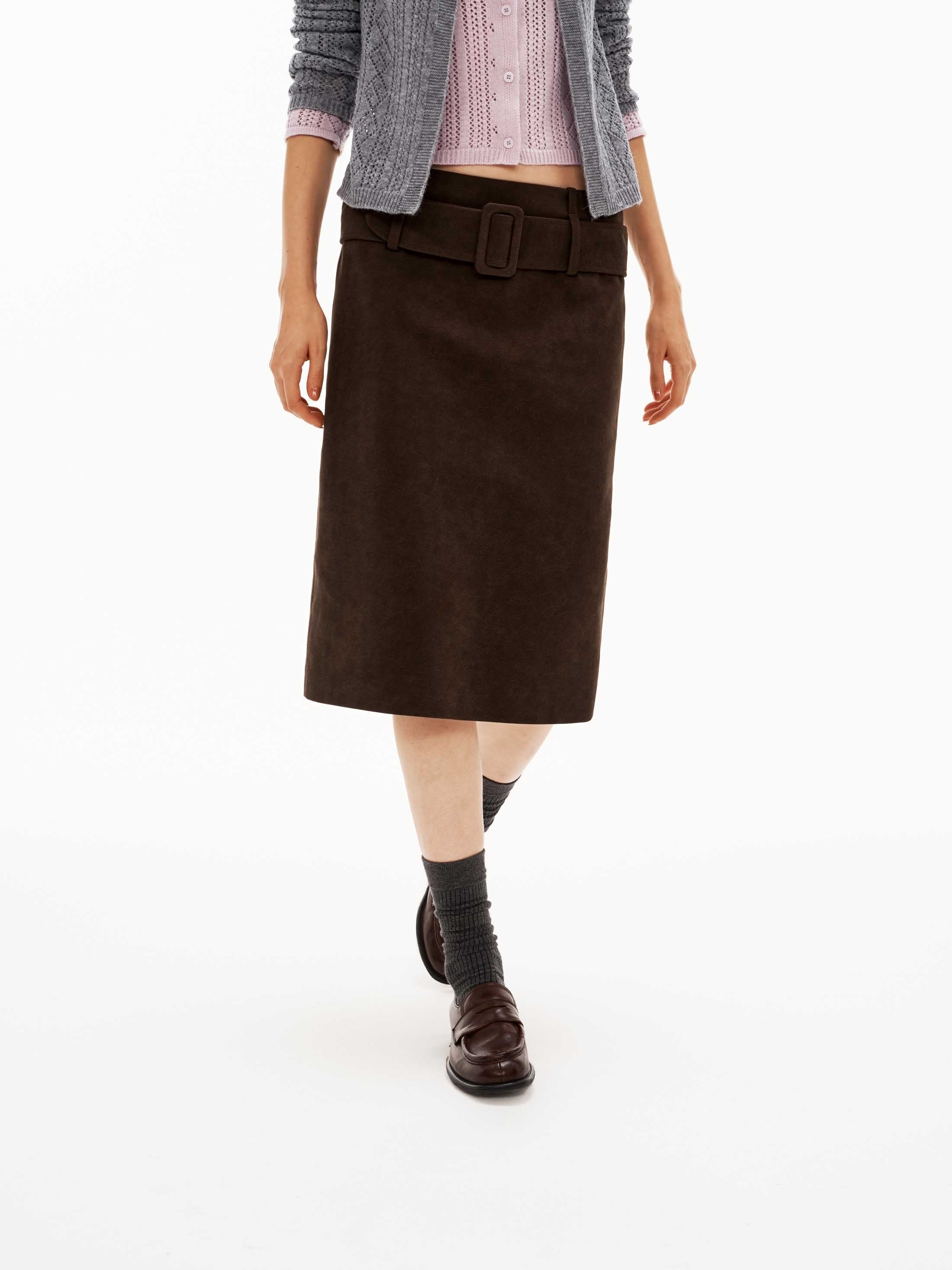 Knee-Length Straight Skirt