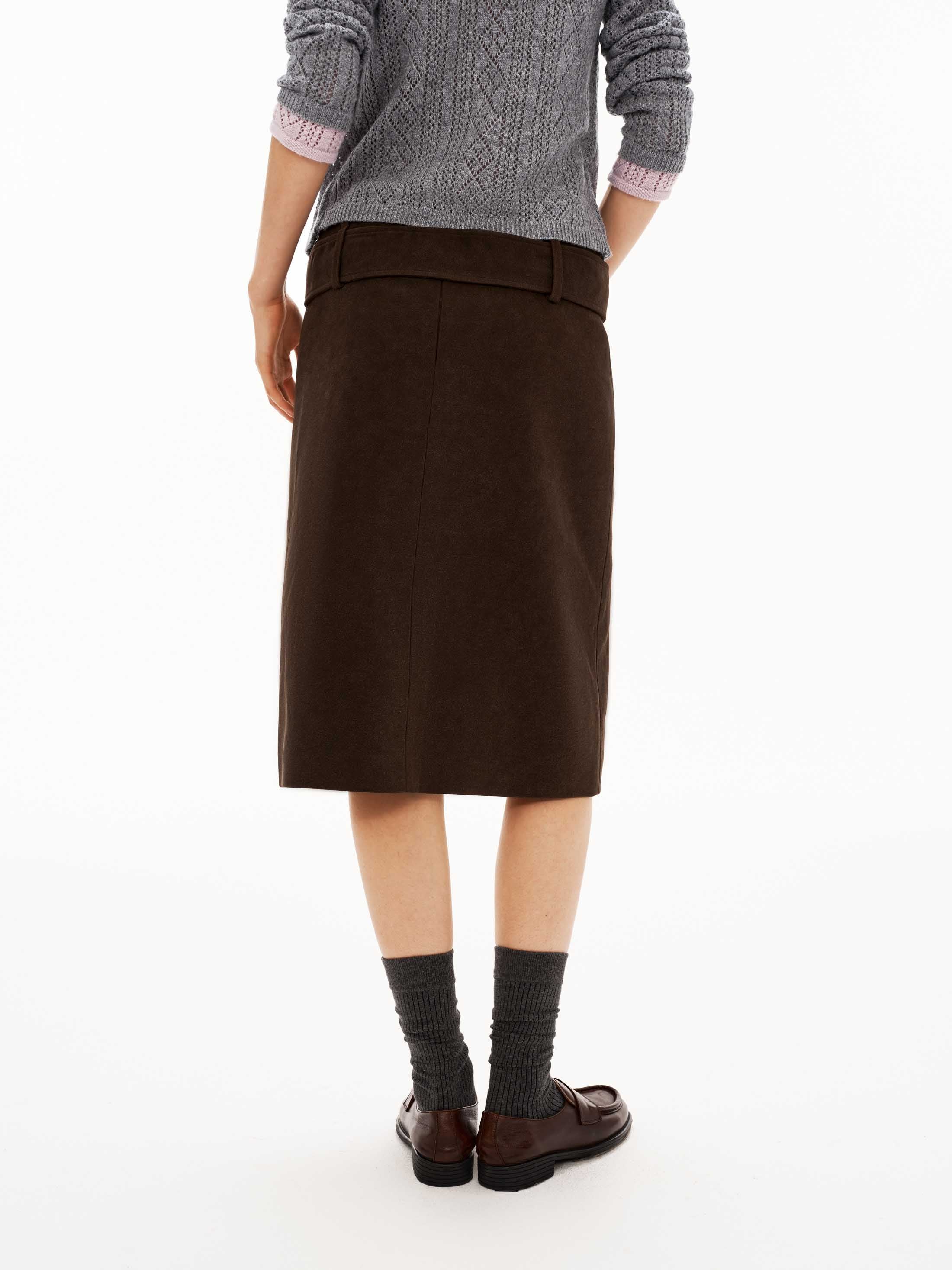 Knee-Length Straight Skirt