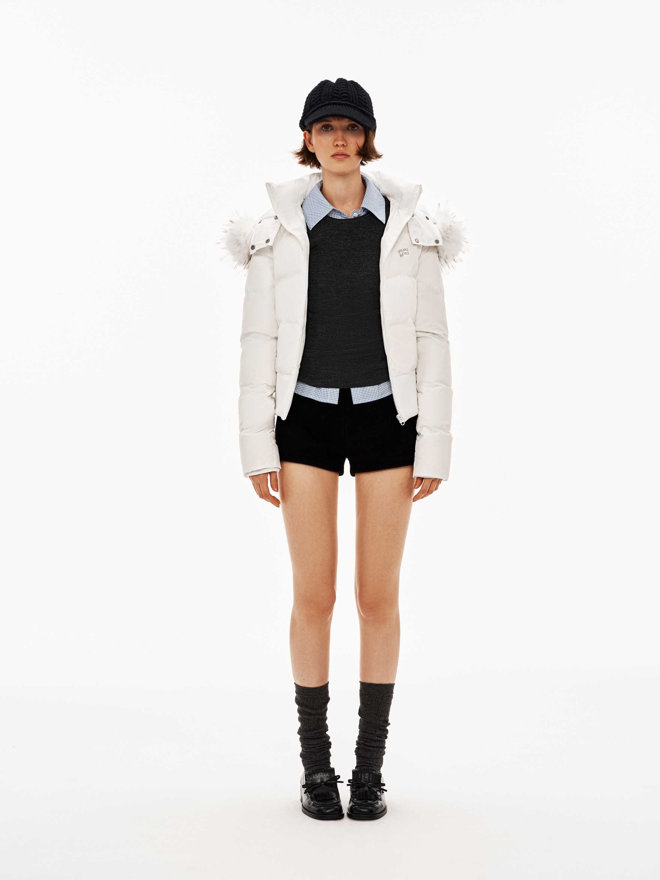 Down Fur Collar Coat