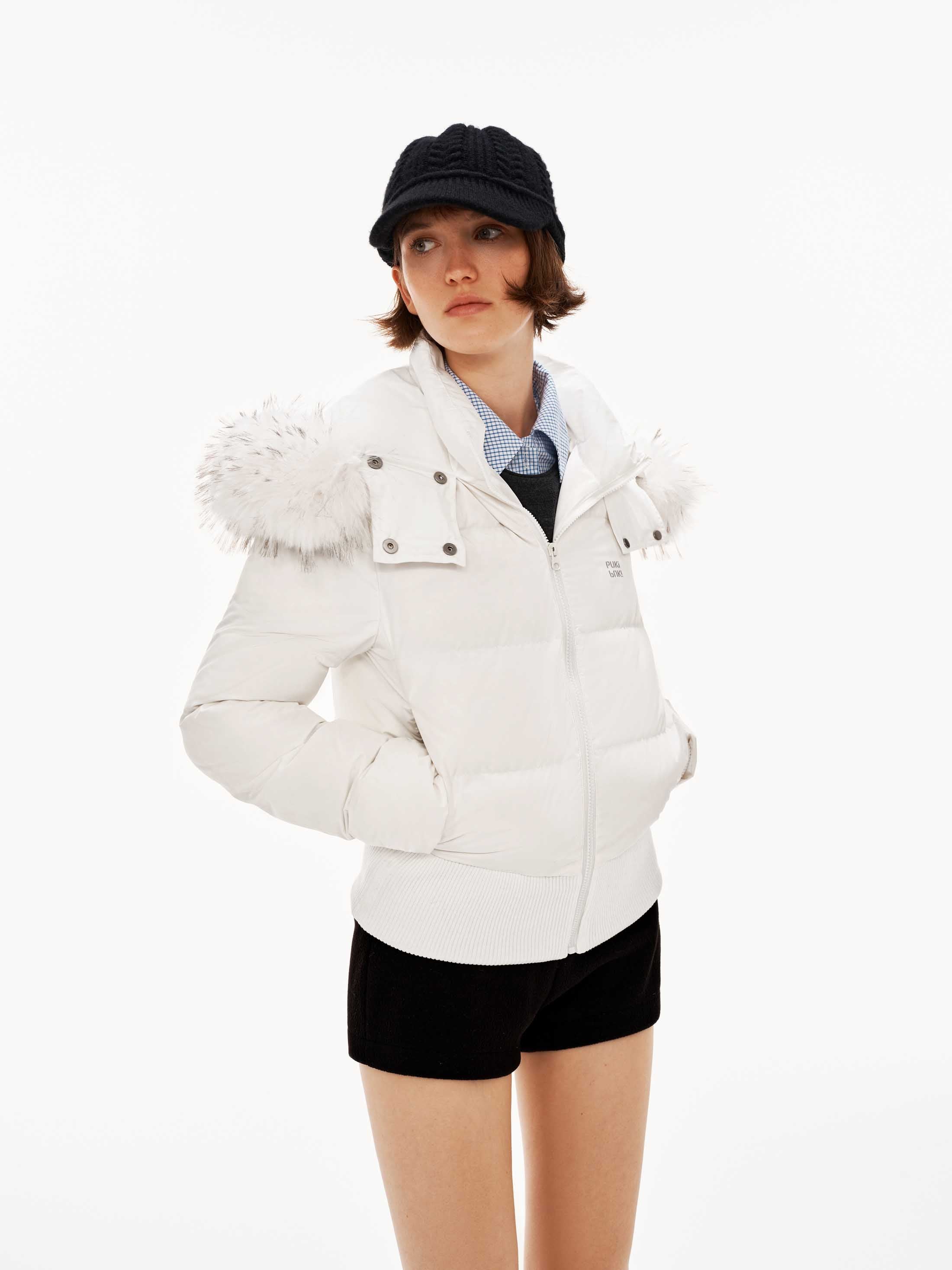 Down Fur Collar Coat