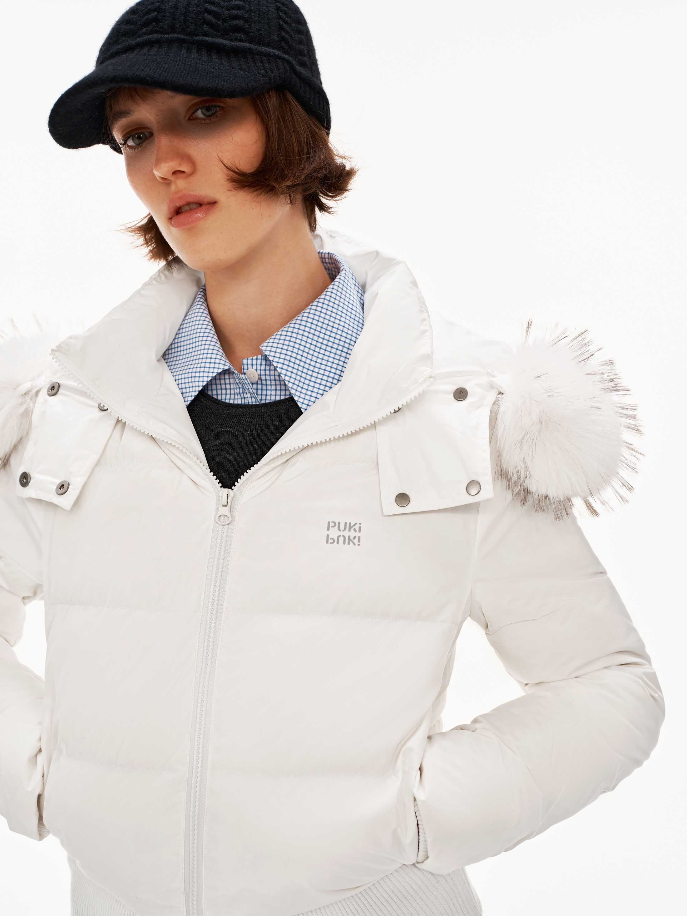 Down Fur Collar Coat