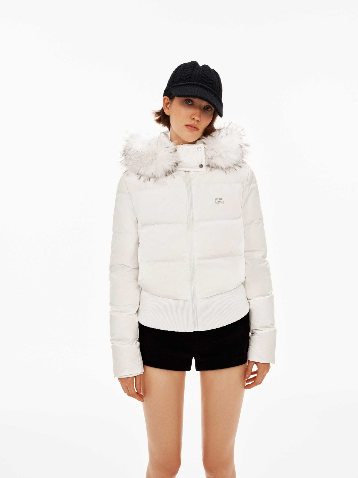 Down Fur Collar Coat
