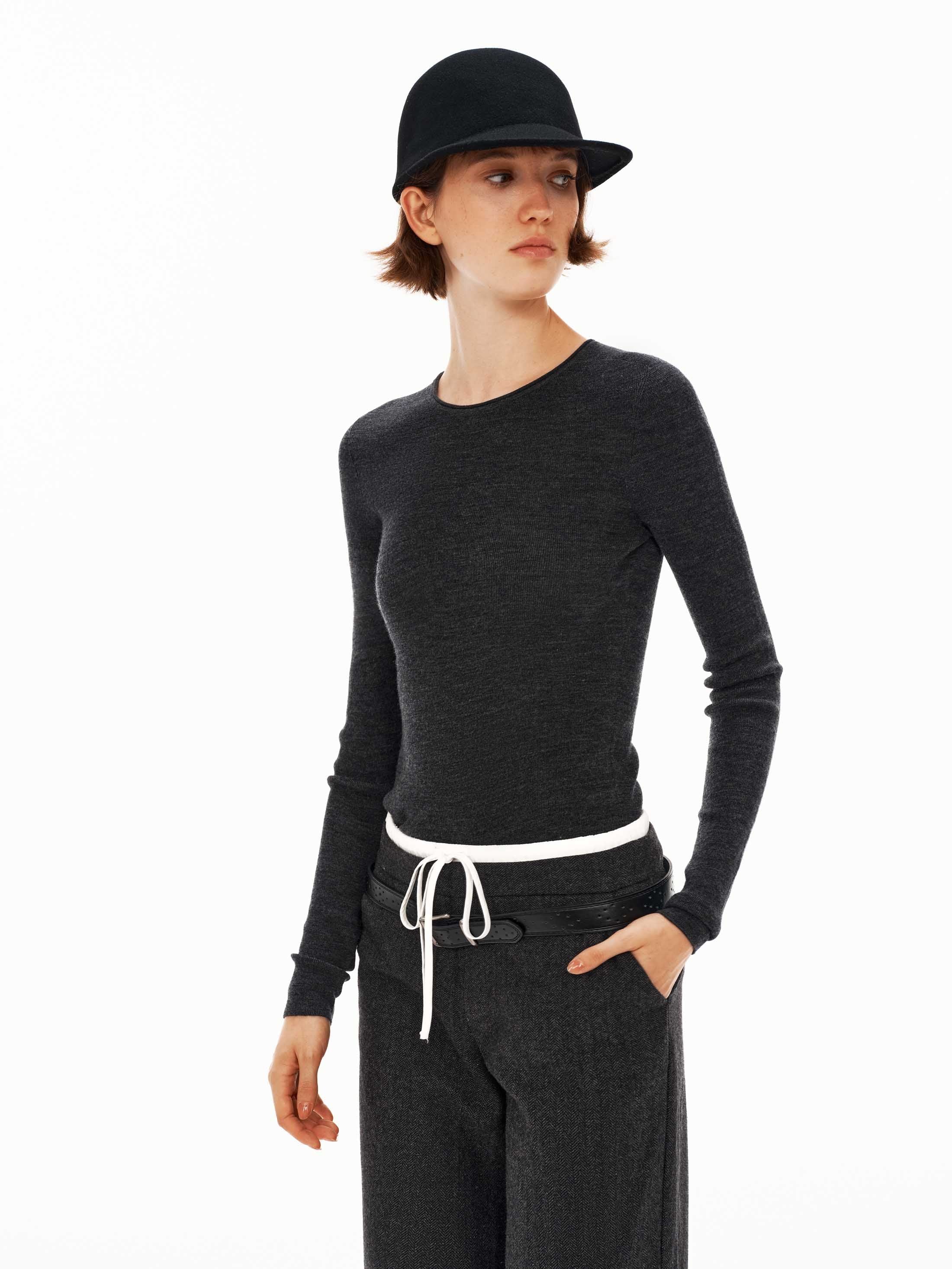 Two-in-One Wool Shorts