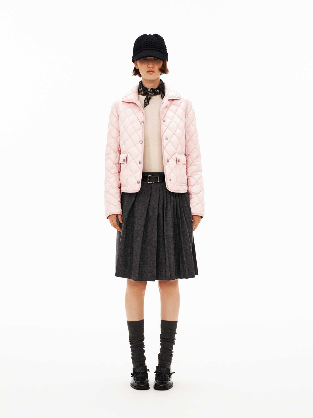 Quilted Lapel Down Jacket