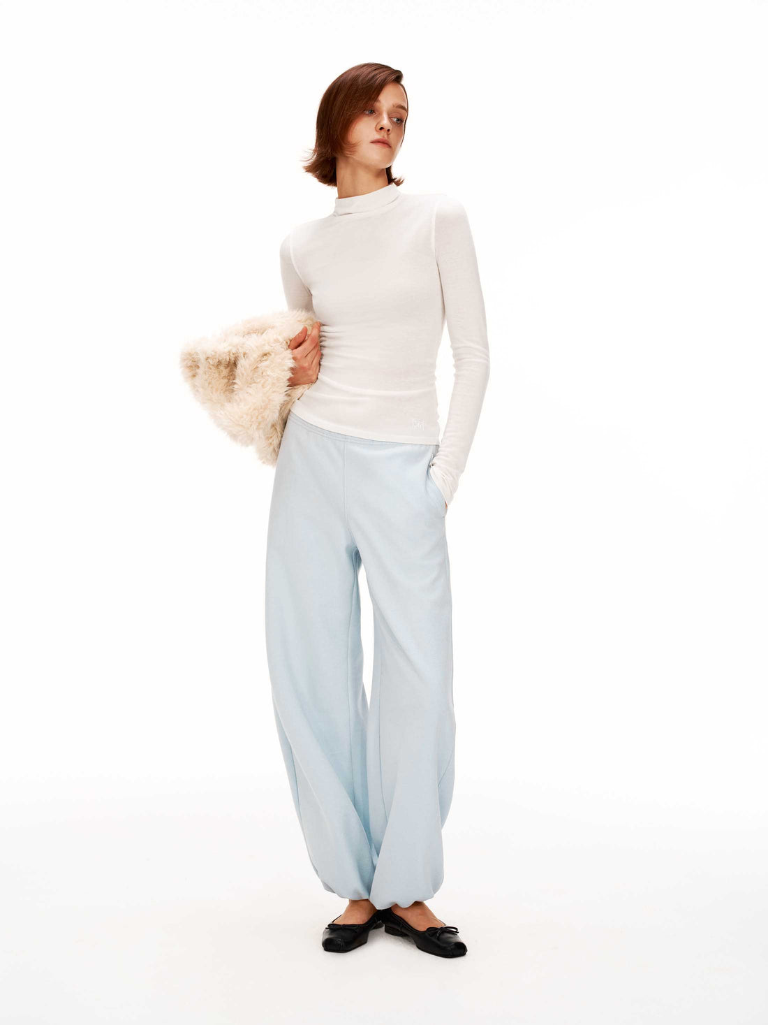 Luxe Textured Relaxed Jogger Pants