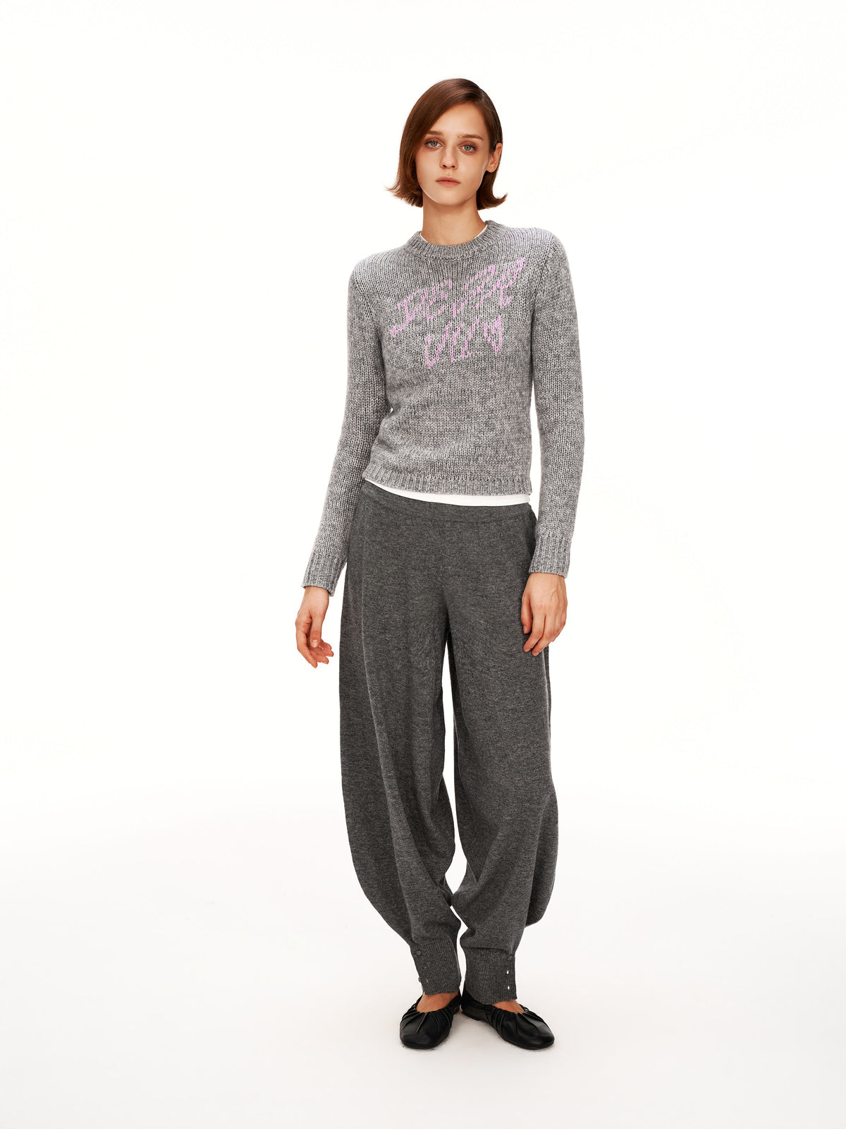 Motif Cropped Knit
