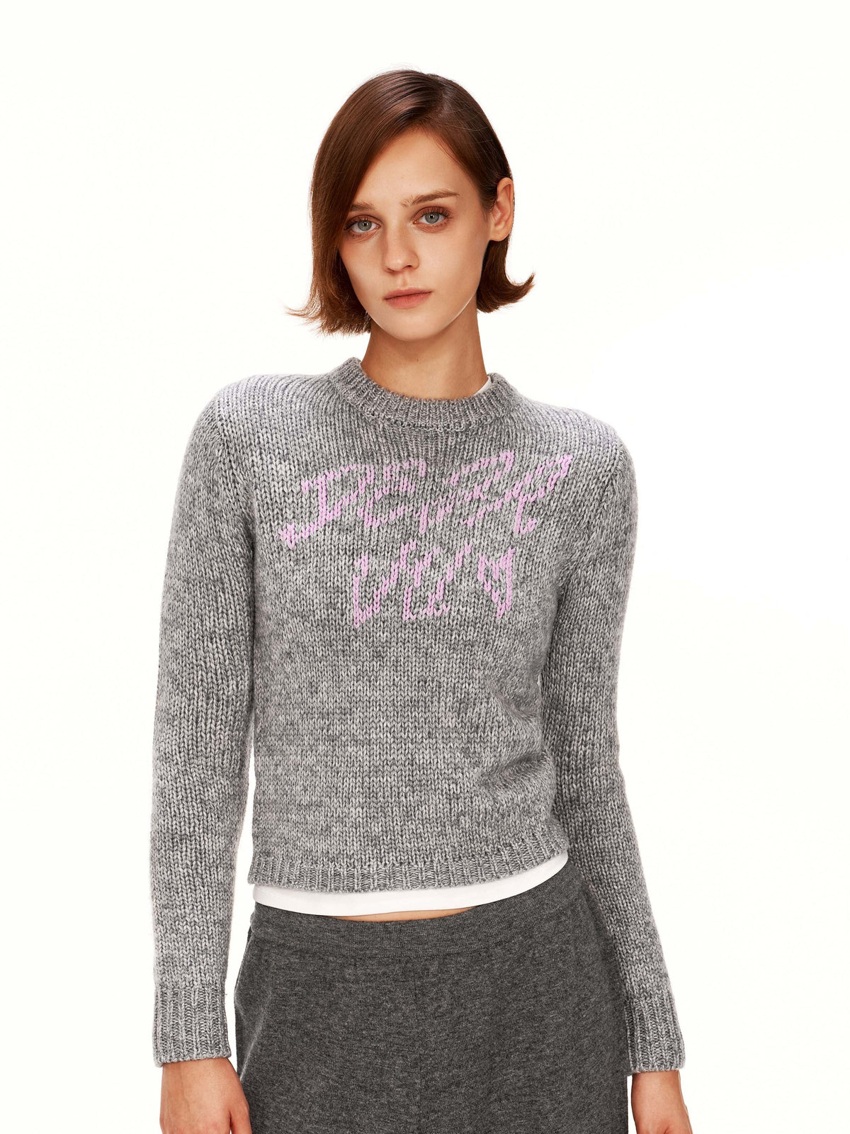 Motif Cropped Knit