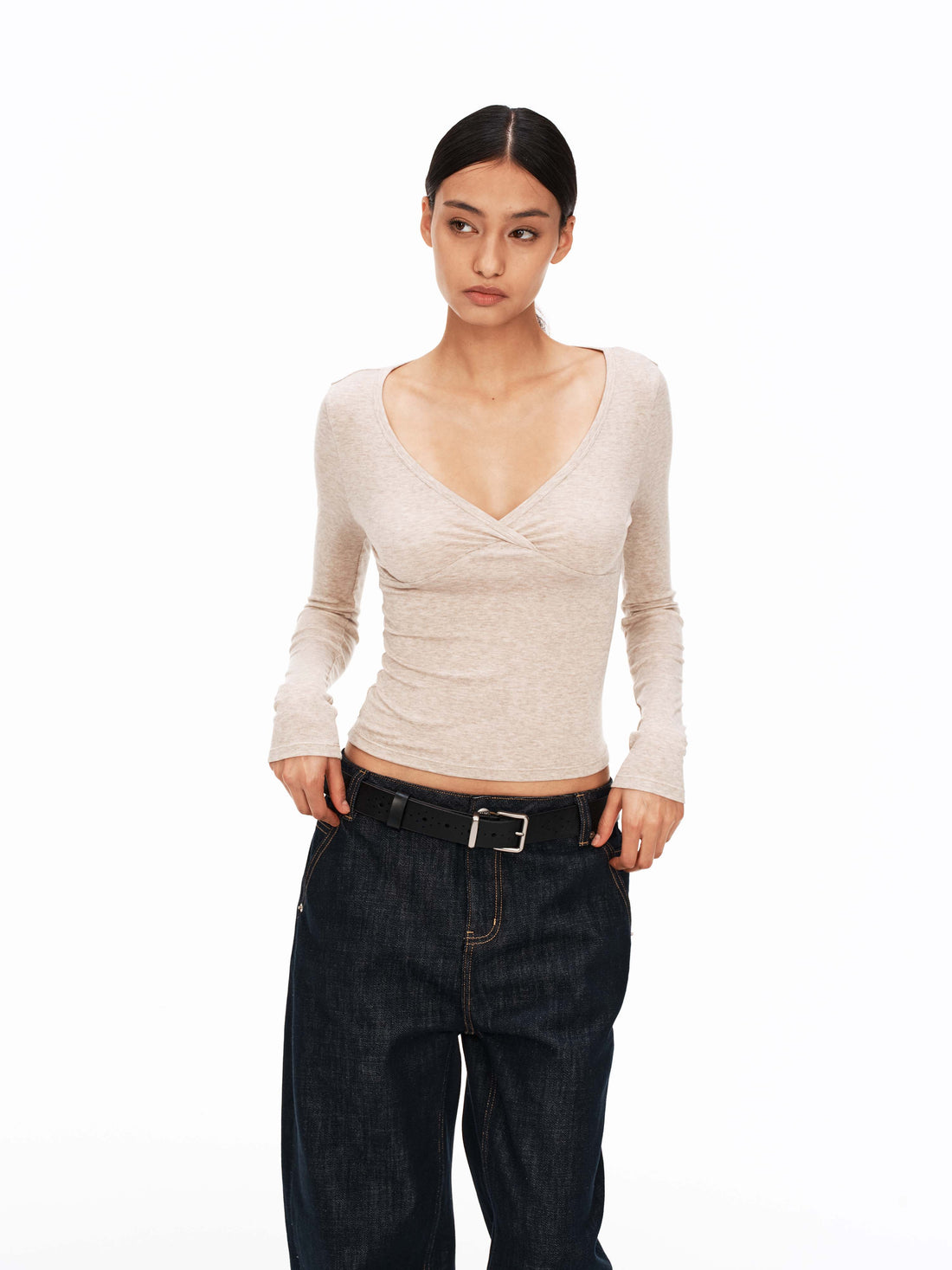 Twist V-Neck Base Layer