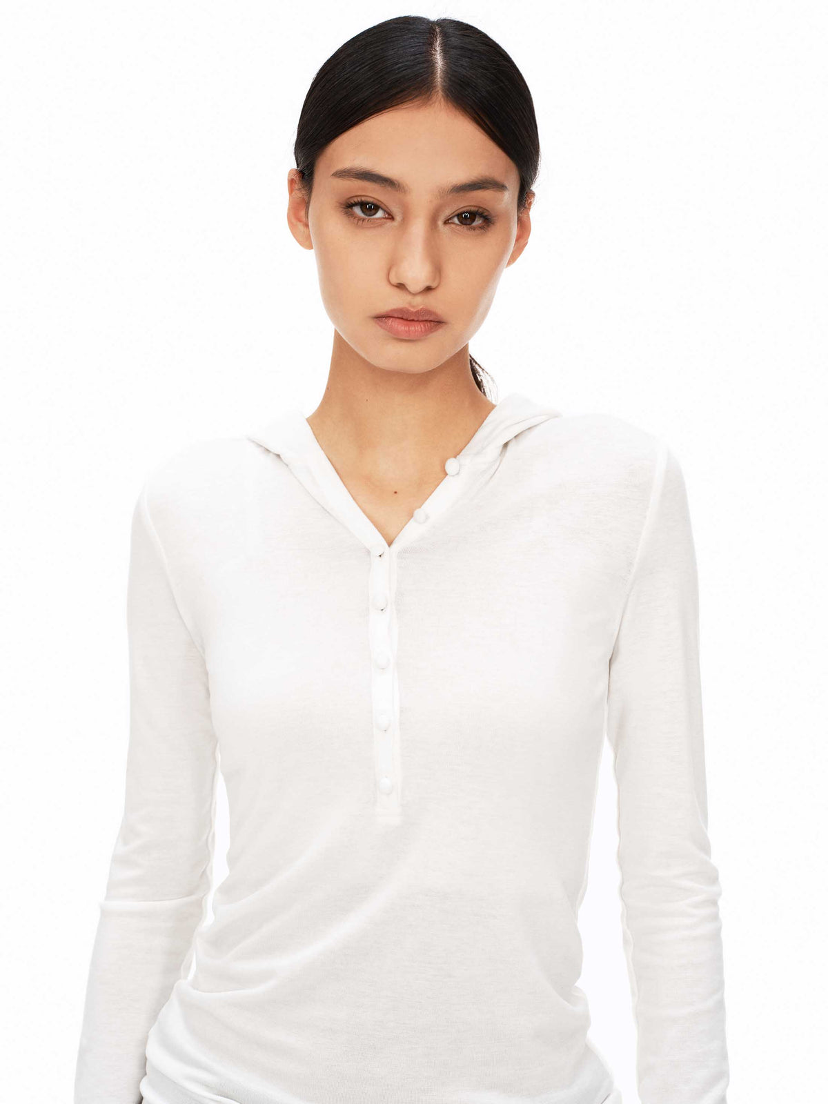 เสื้อถักมีฮู้ด Lenzing™ Lyocell & Merino Wool