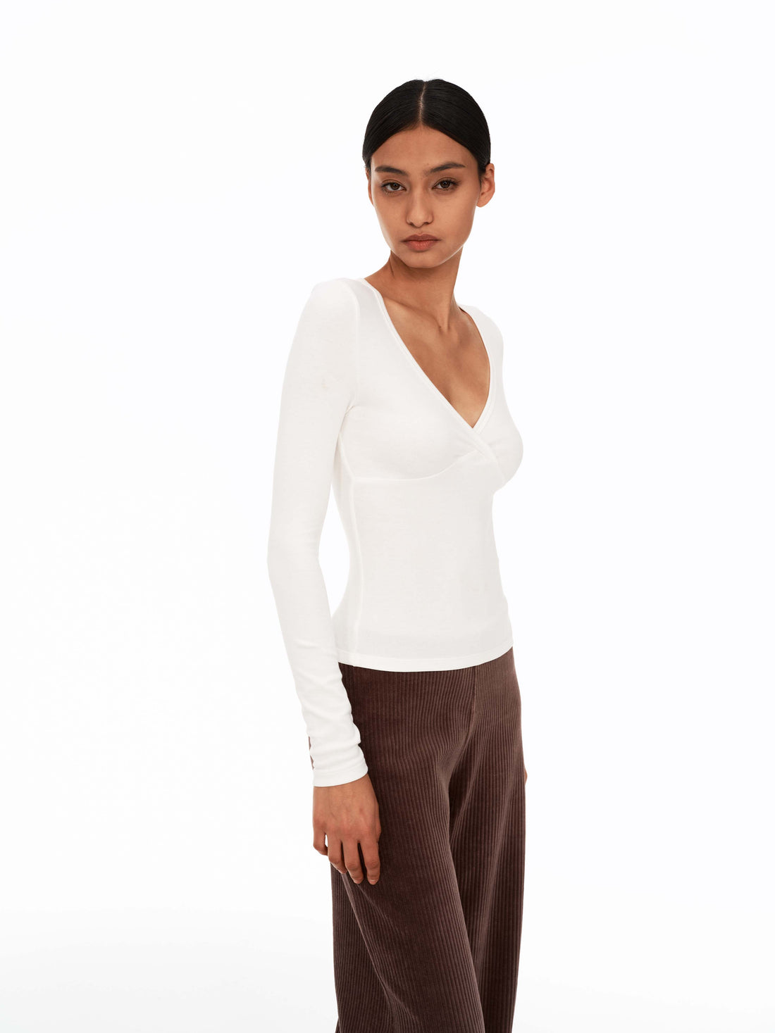 Twist V-Neck Base Layer