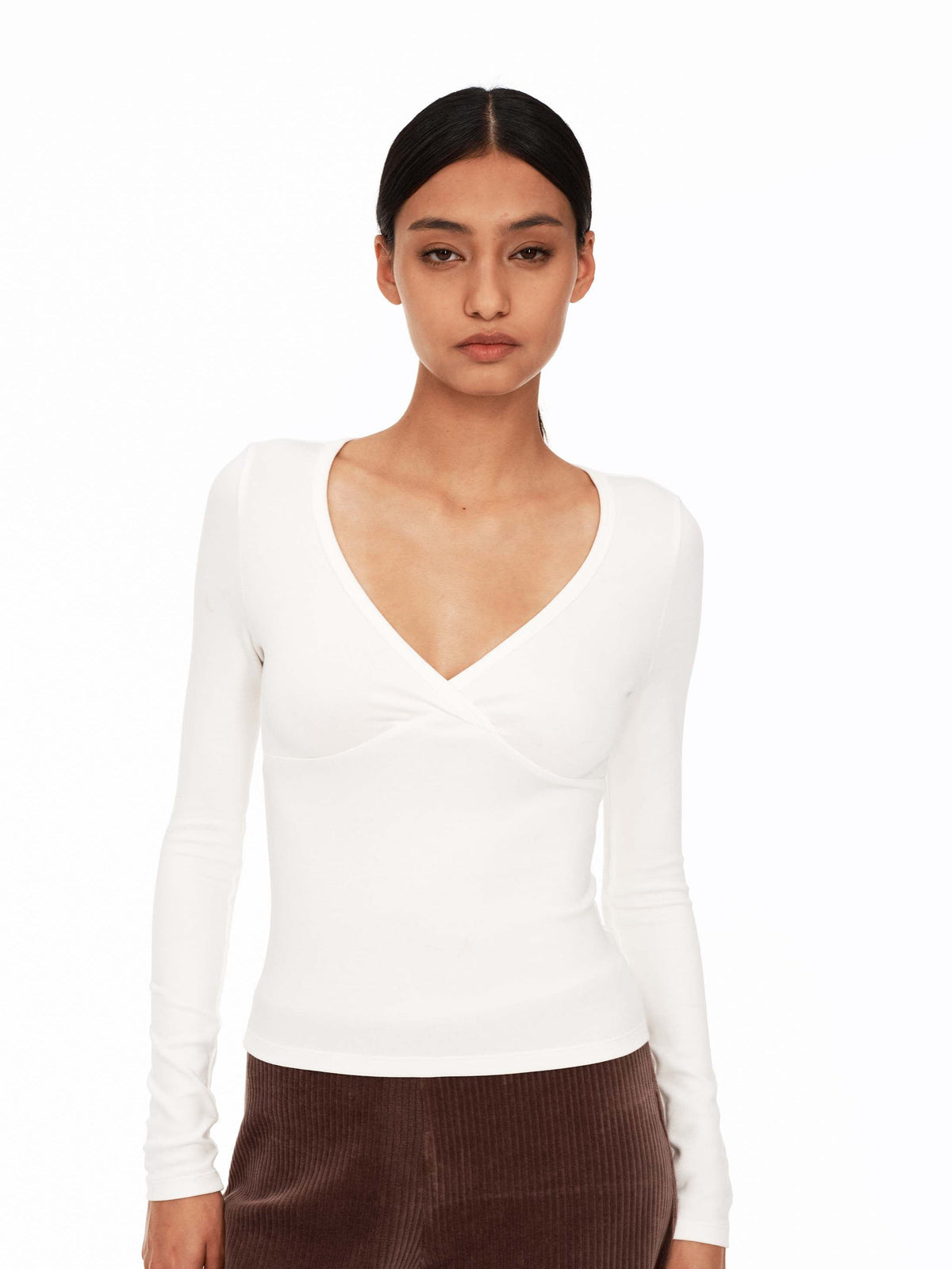 Twist V-Neck Base Layer