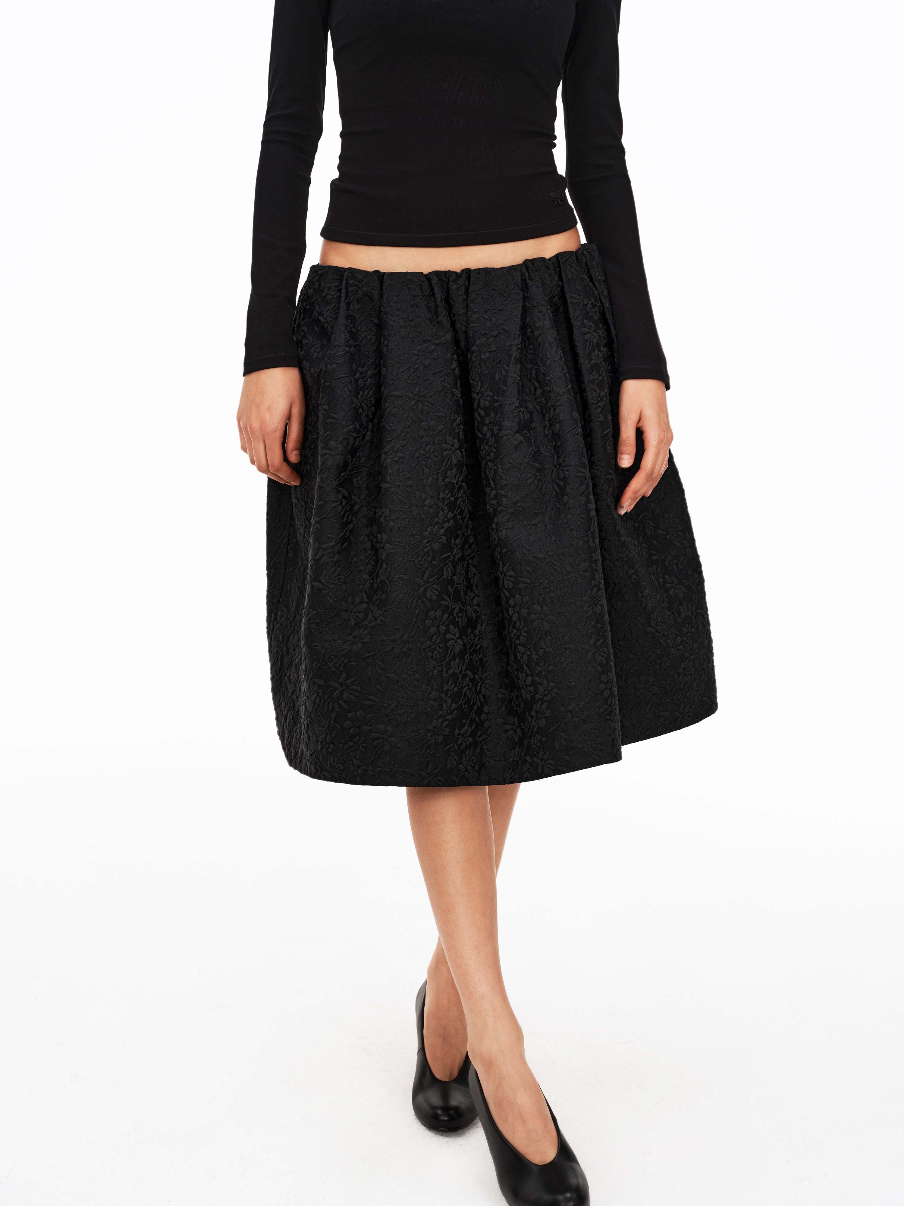 กระโปรงลาย Jacquard Bloom ฟรี