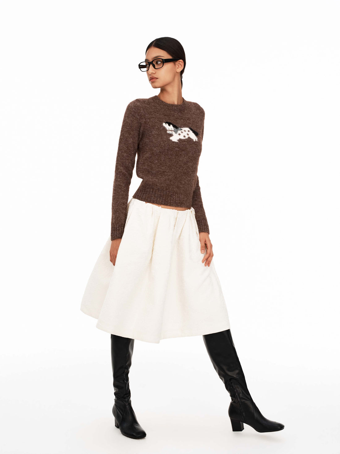 Lucky Horse Intarsia Sweater