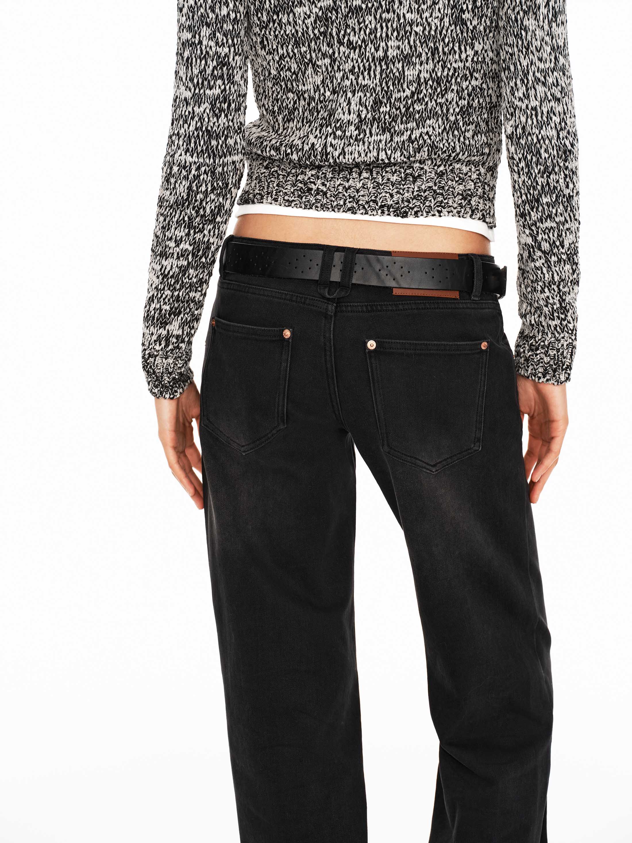 Commuter Black Vintage Wash Straight Jeans