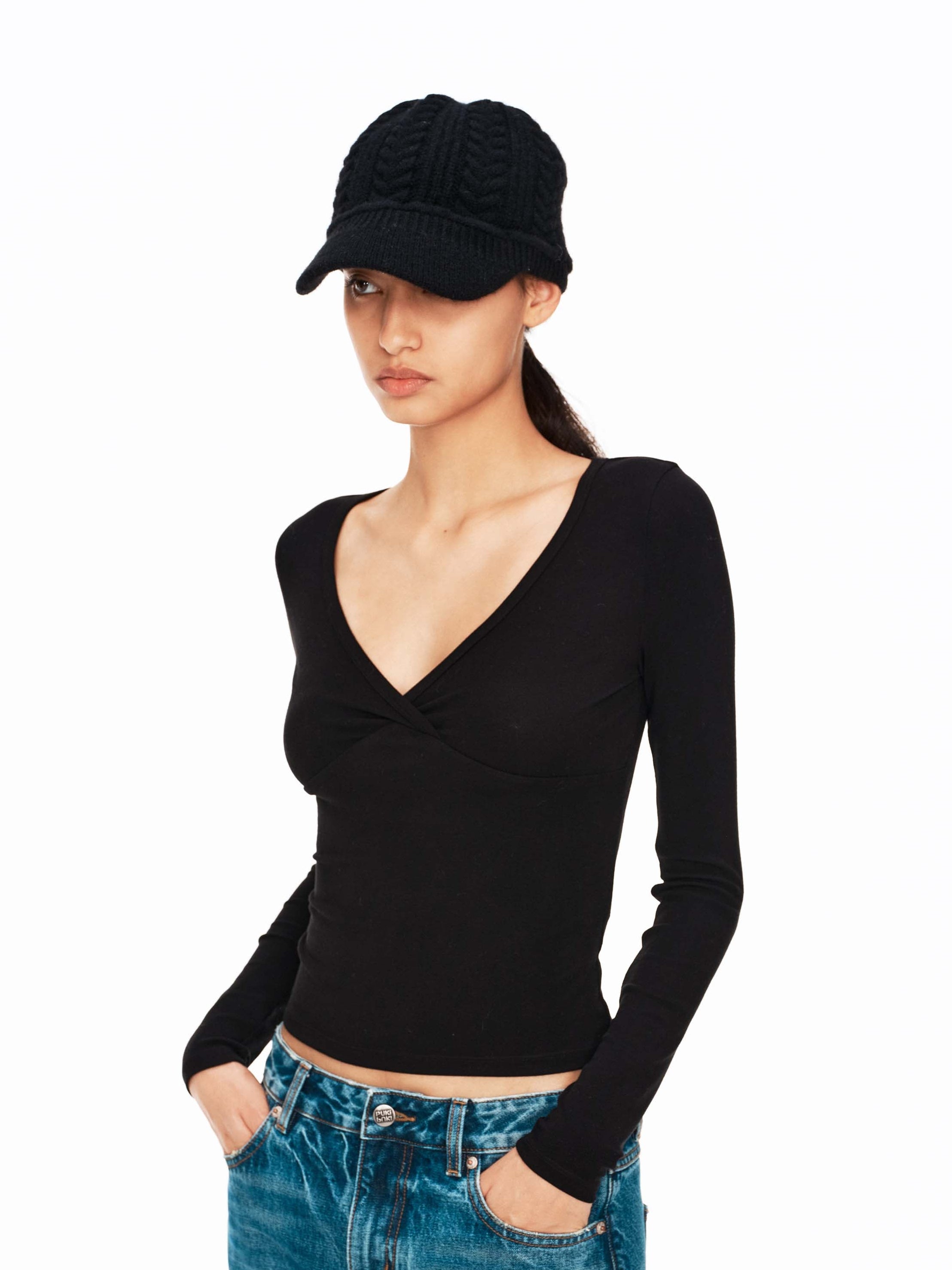 Twist V-Neck Base Layer