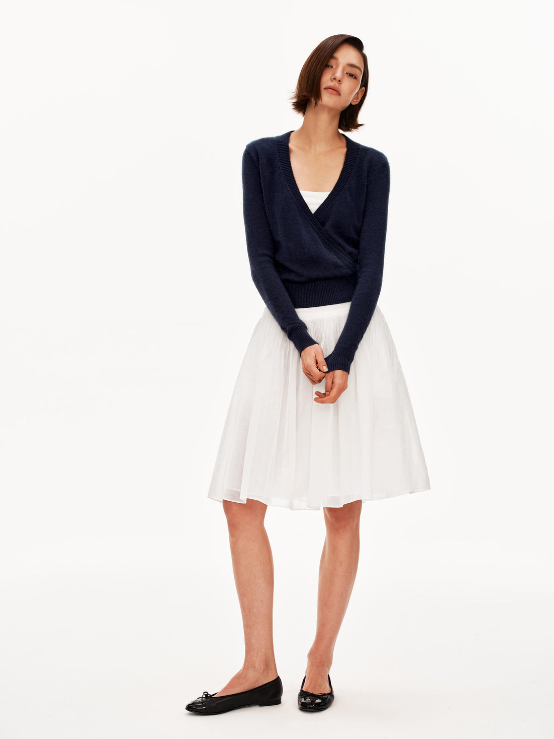 Ballet Inspired V-neck Sweater