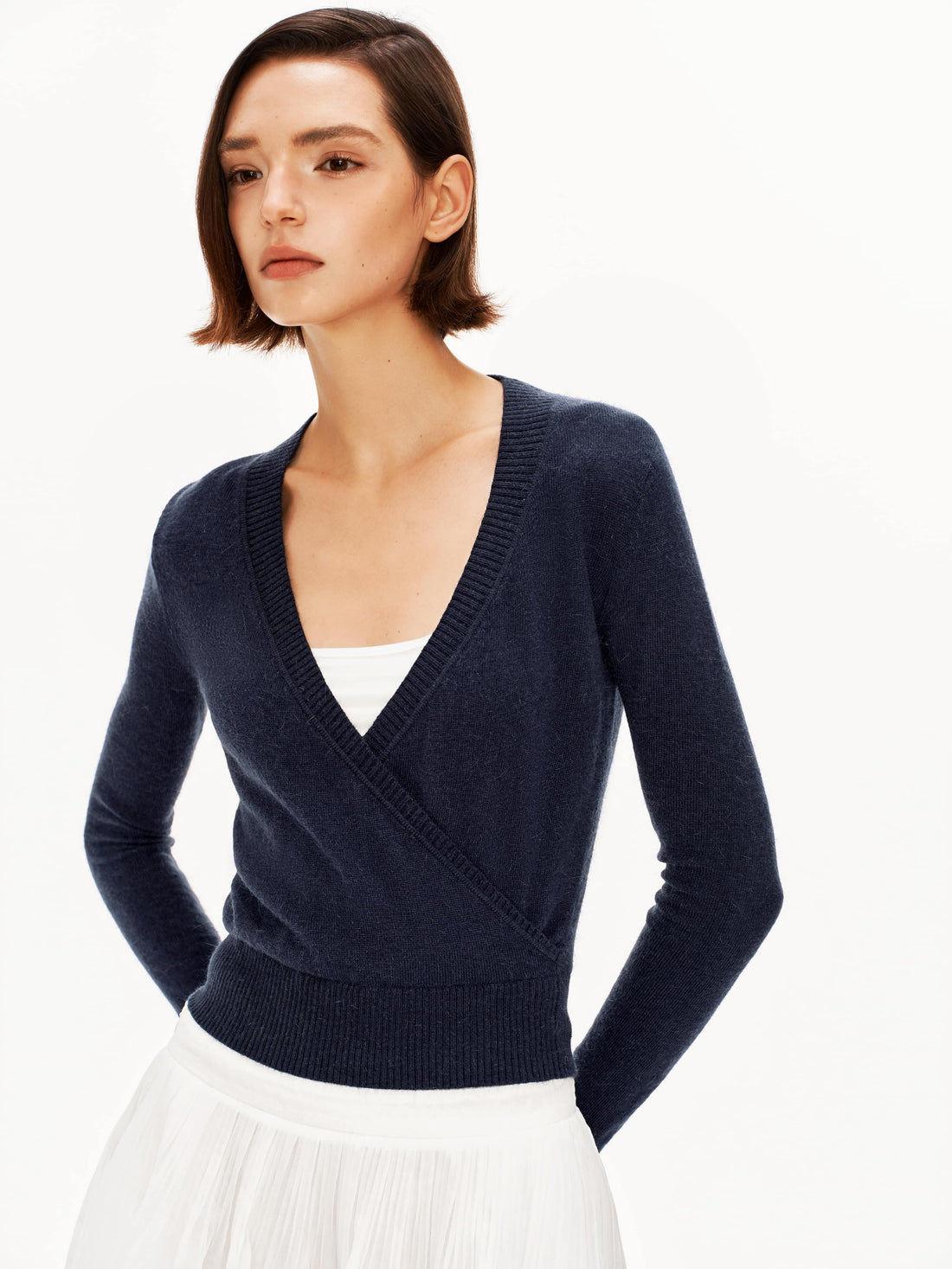 Ballet Inspired V-neck Sweater