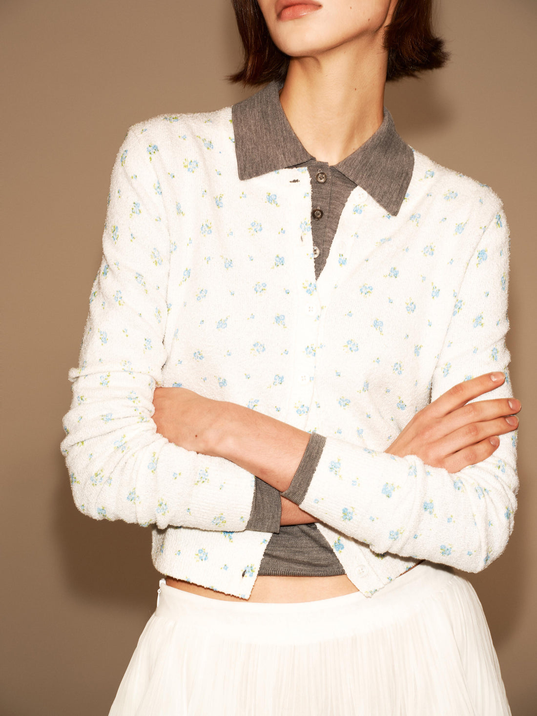 Floral Print Cardigan