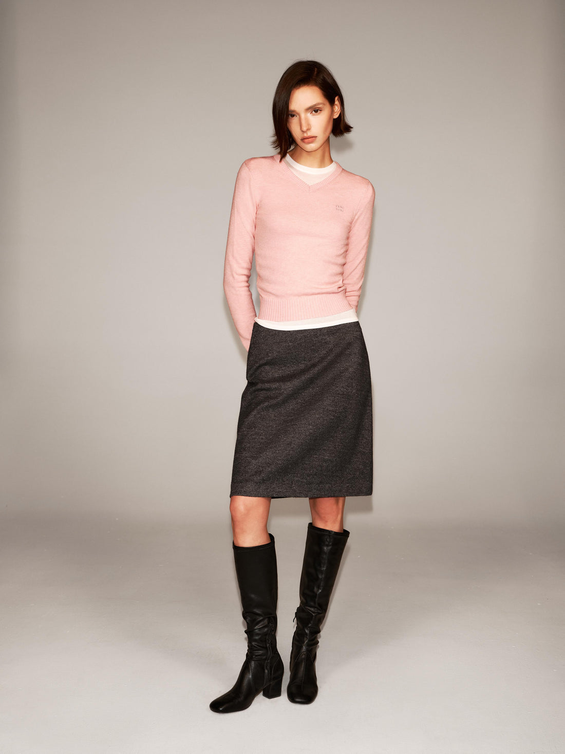 Jersey A-line Skirt
