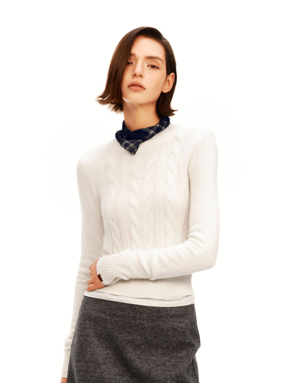 Cable-knit Pulloven
