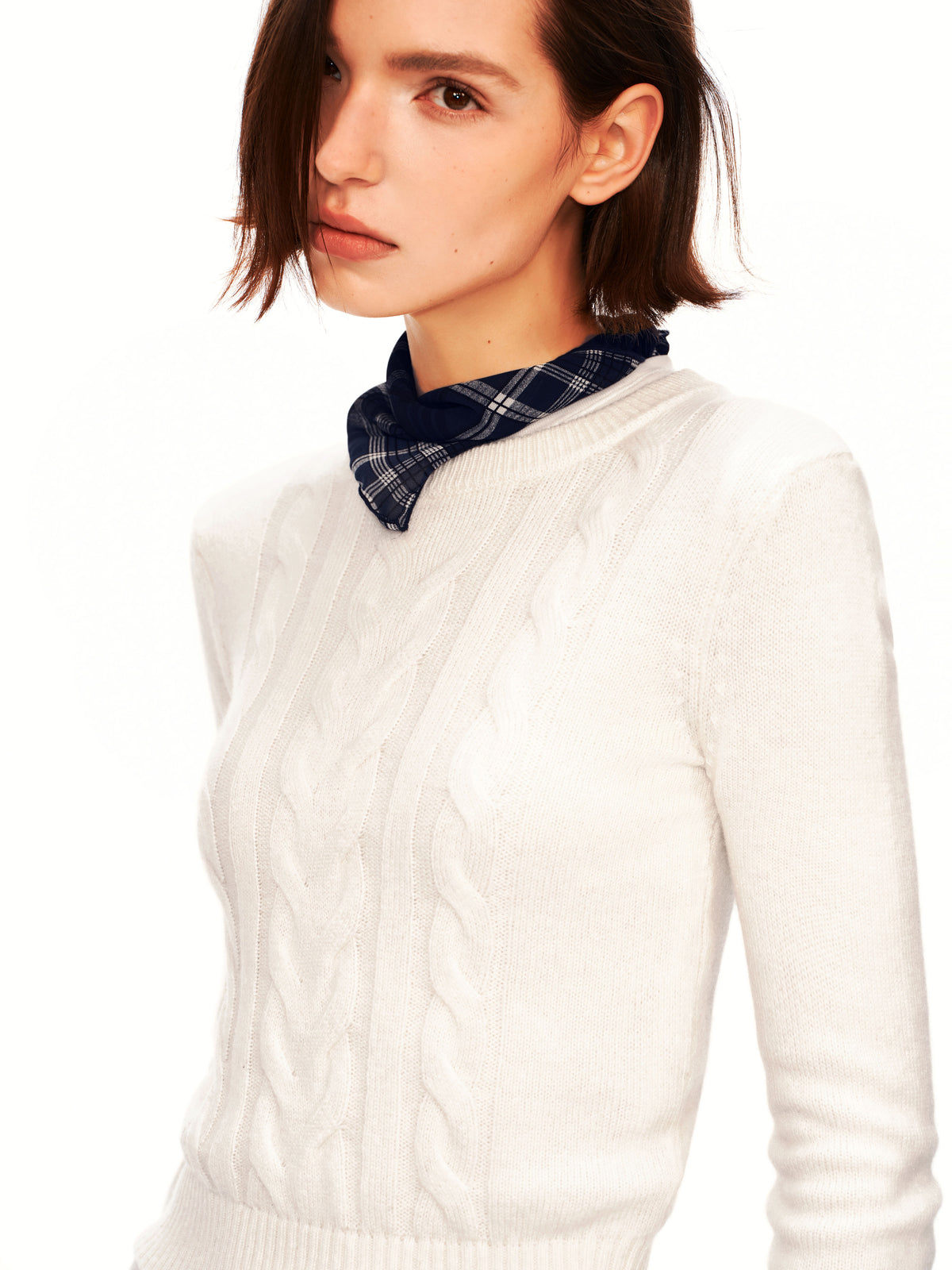 Cable-knit Pulloven