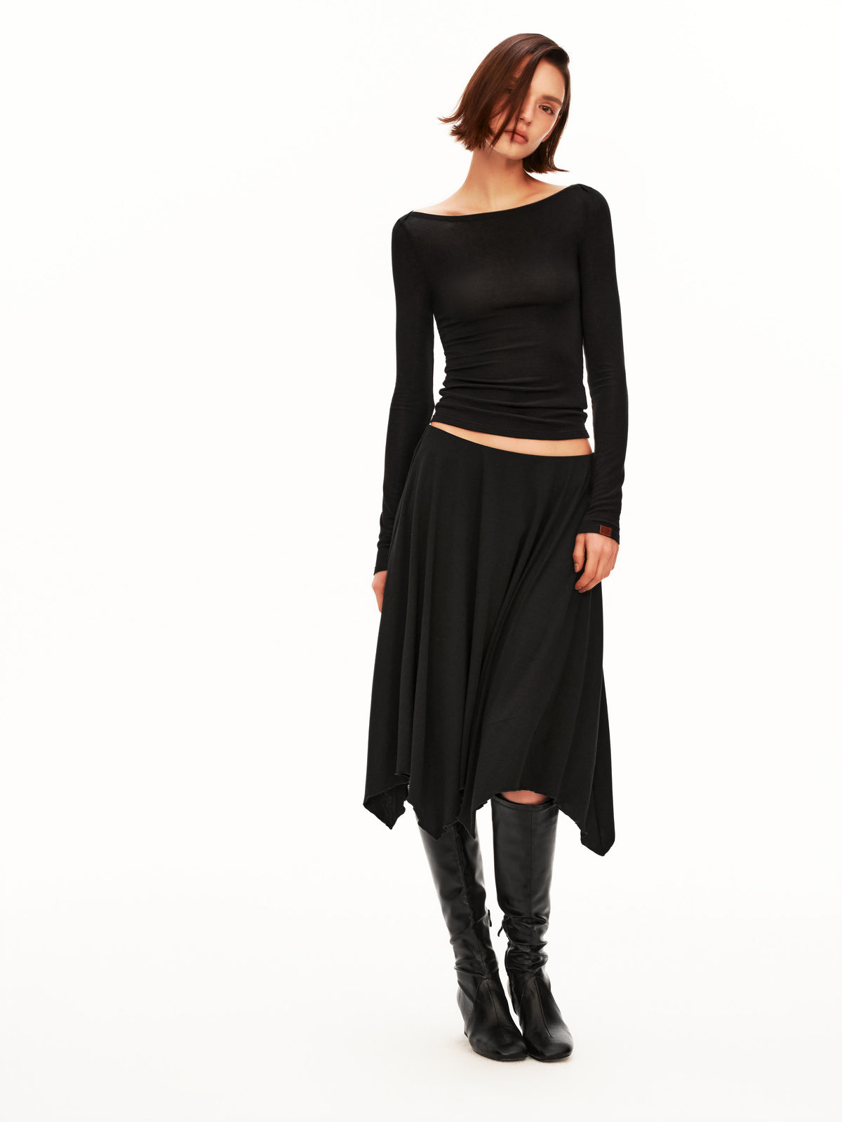 Tencel Wool Stretch Rib