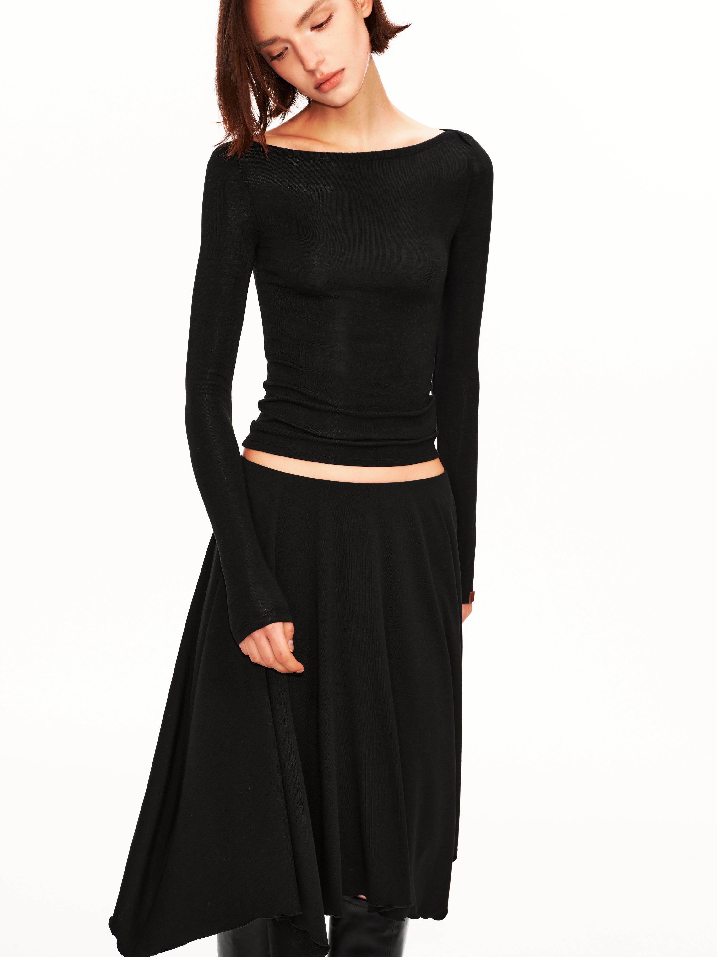 Tencel Wool Stretch Rib