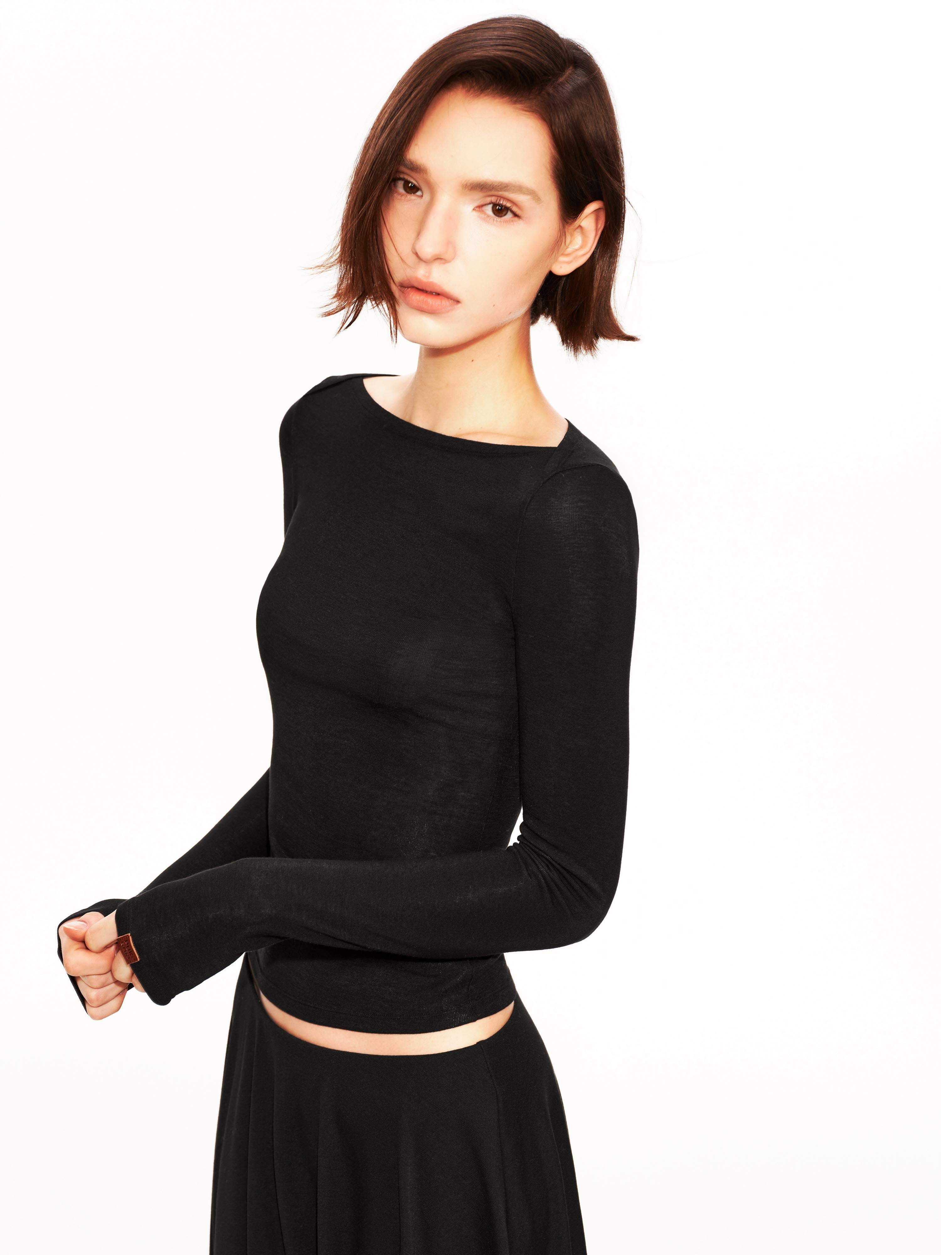 Tencel Wool Stretch Rib