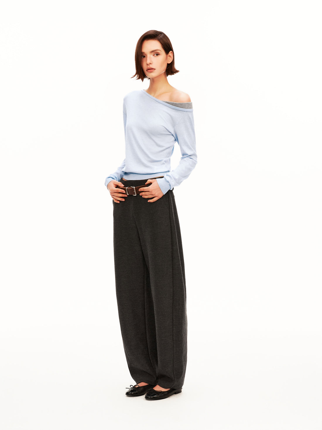 One Shoulder Knit Sweater