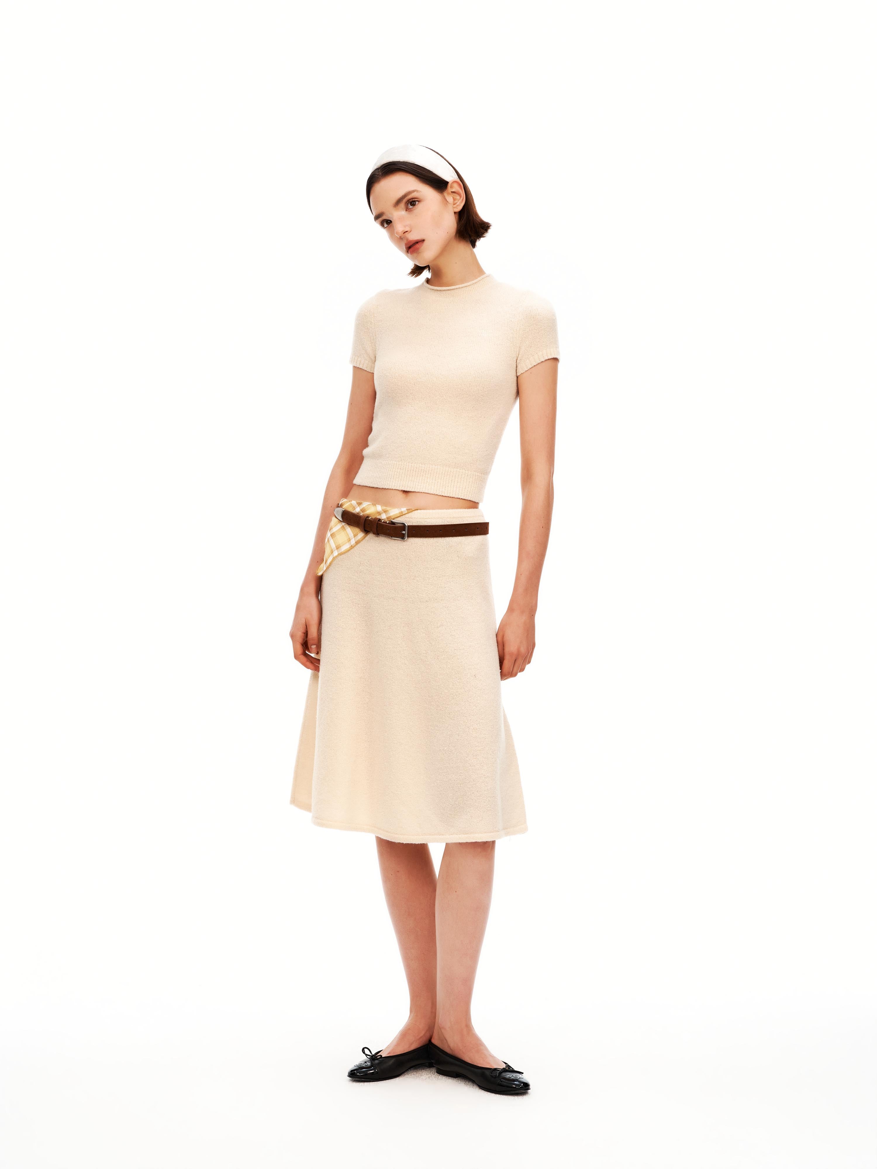 Textured Wool-blend Set