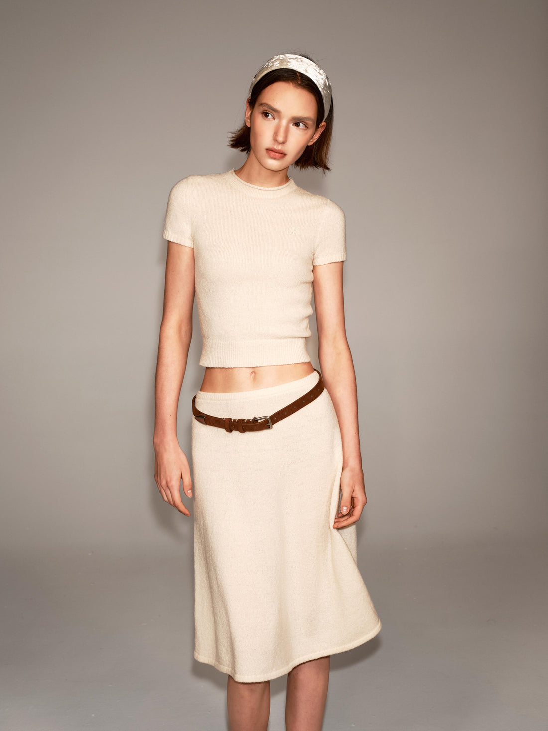 Textured Wool-blend Set