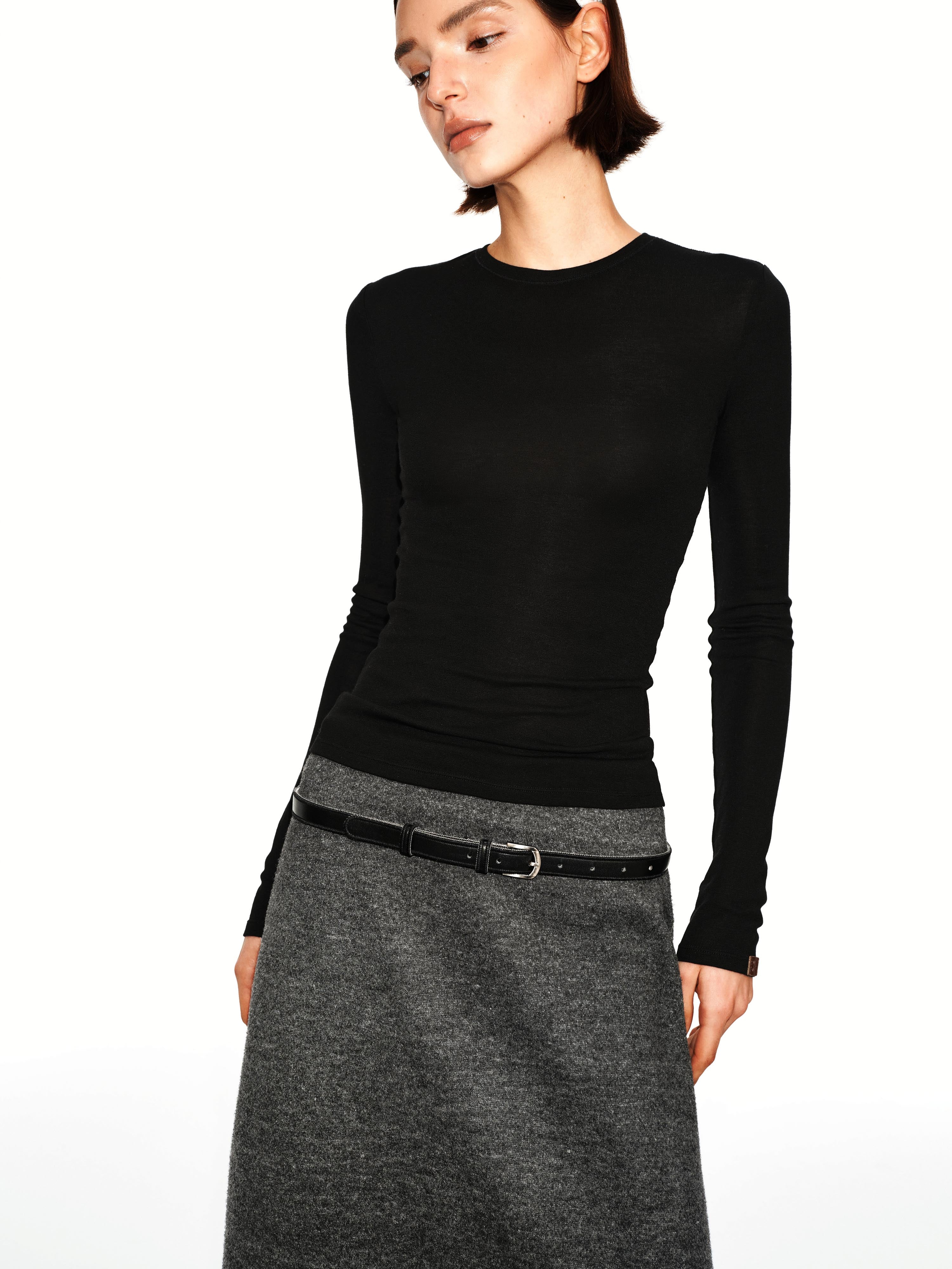 Jersey A-line Skirt