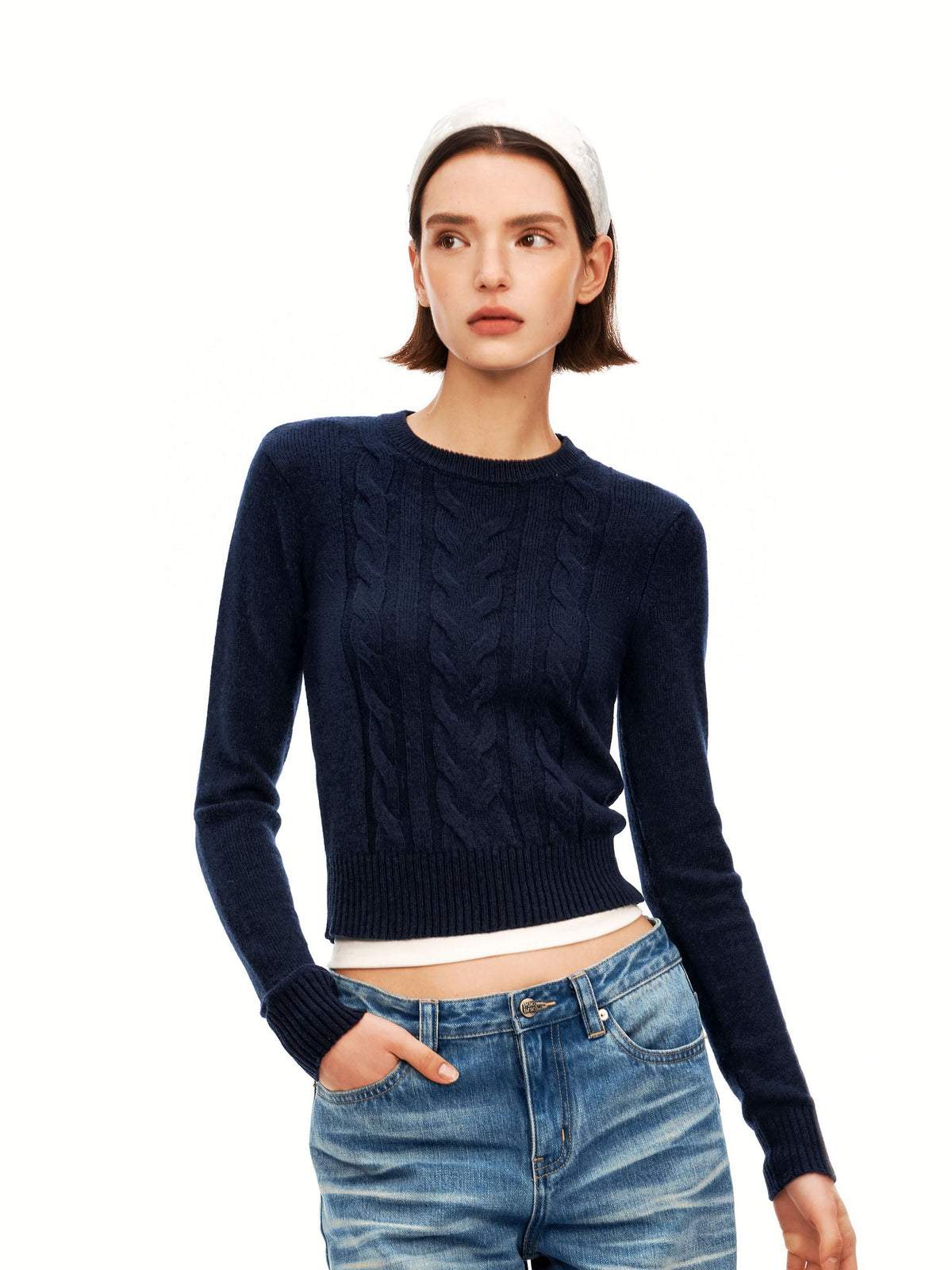 Cable-knit Pulloven